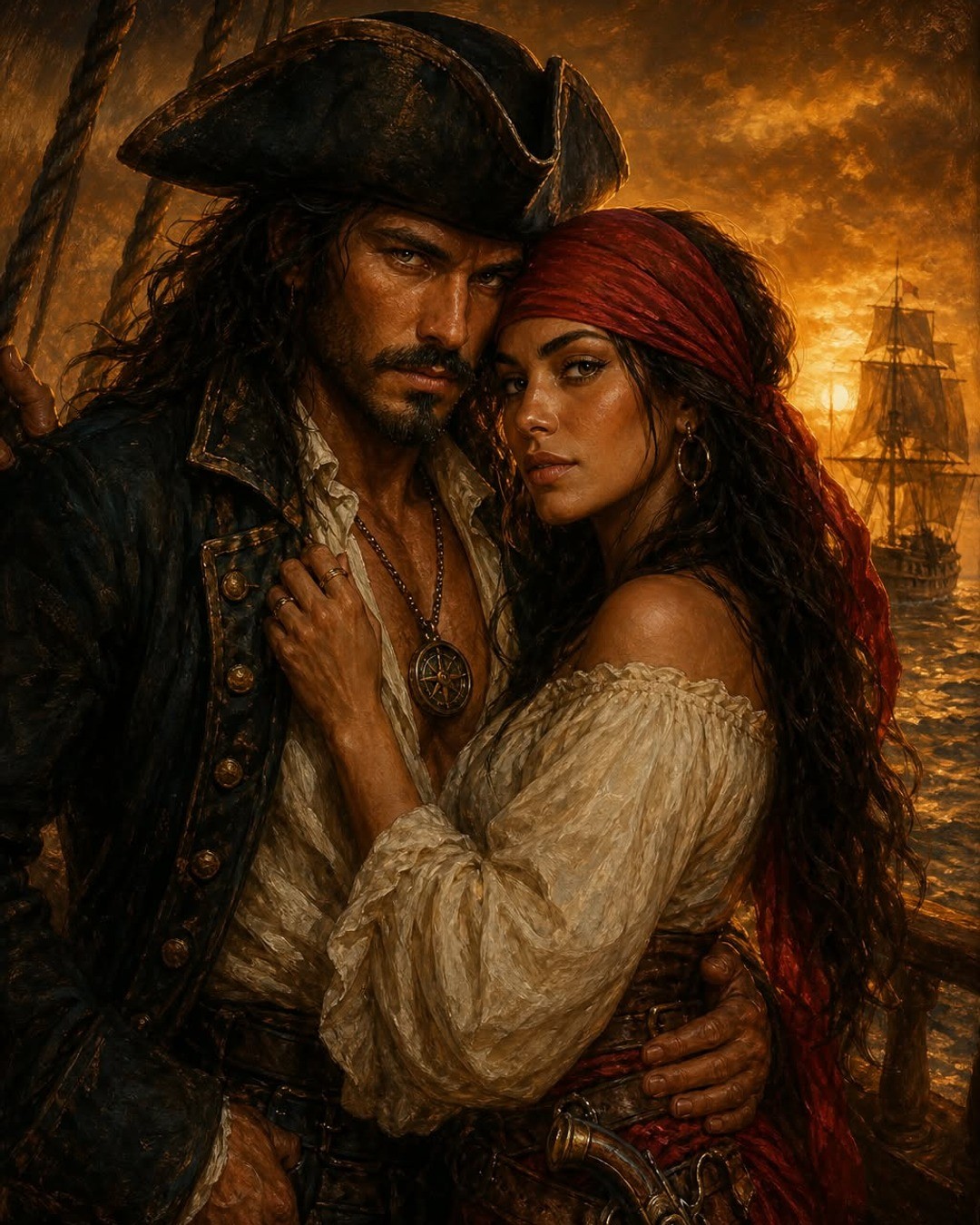 PortraitGift.Com Facebook ad: The Two of You, Legendary Pirates