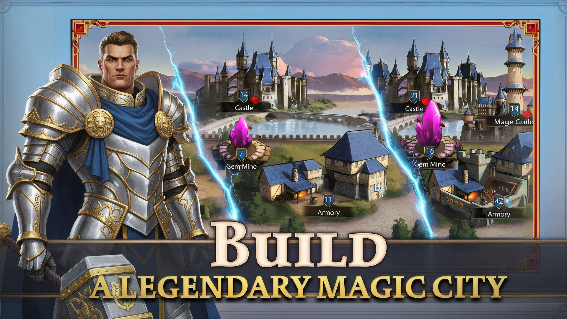 Era of Magic Wars Facebook ad: Classic turn-based strategy with battles & magic