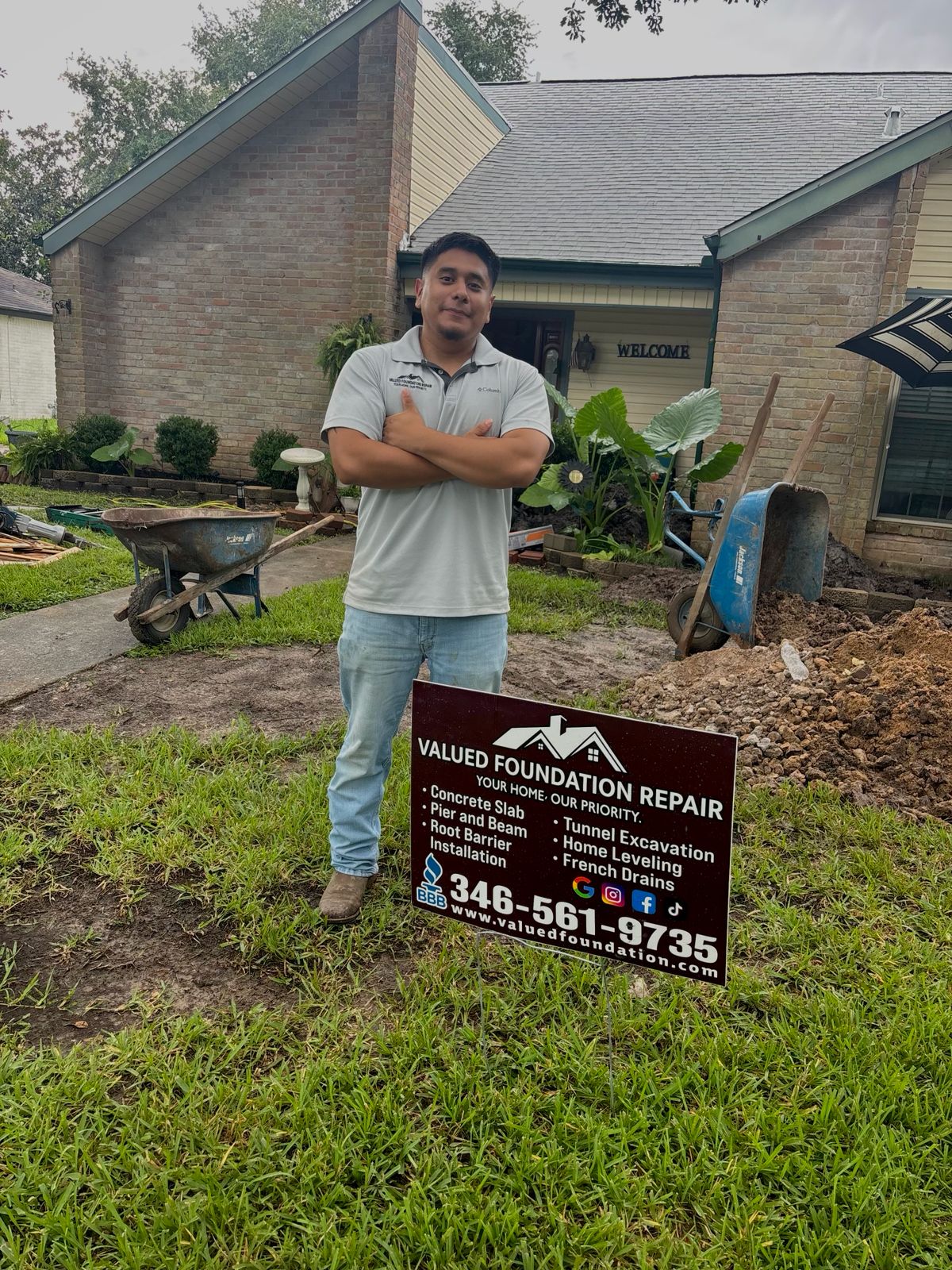 Valued Foundation Repair LLC Facebook ad: Foundation Repairs Starting at $2,997