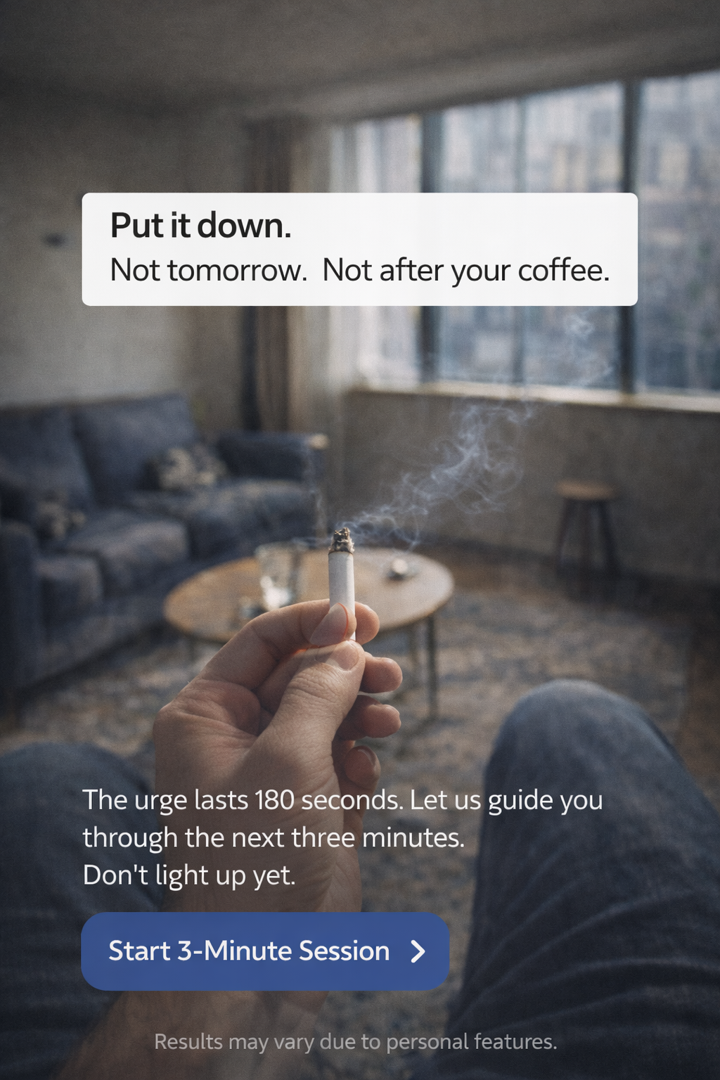 Hypnosis to Stop Smoking Facebook ad