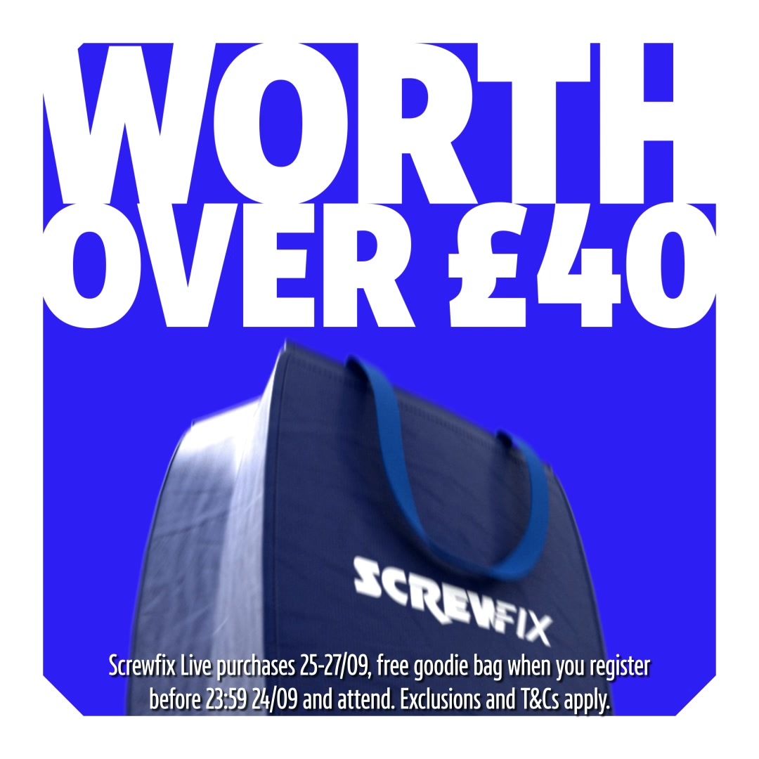 Screwfix Facebook ad: Screwfix Live 2026