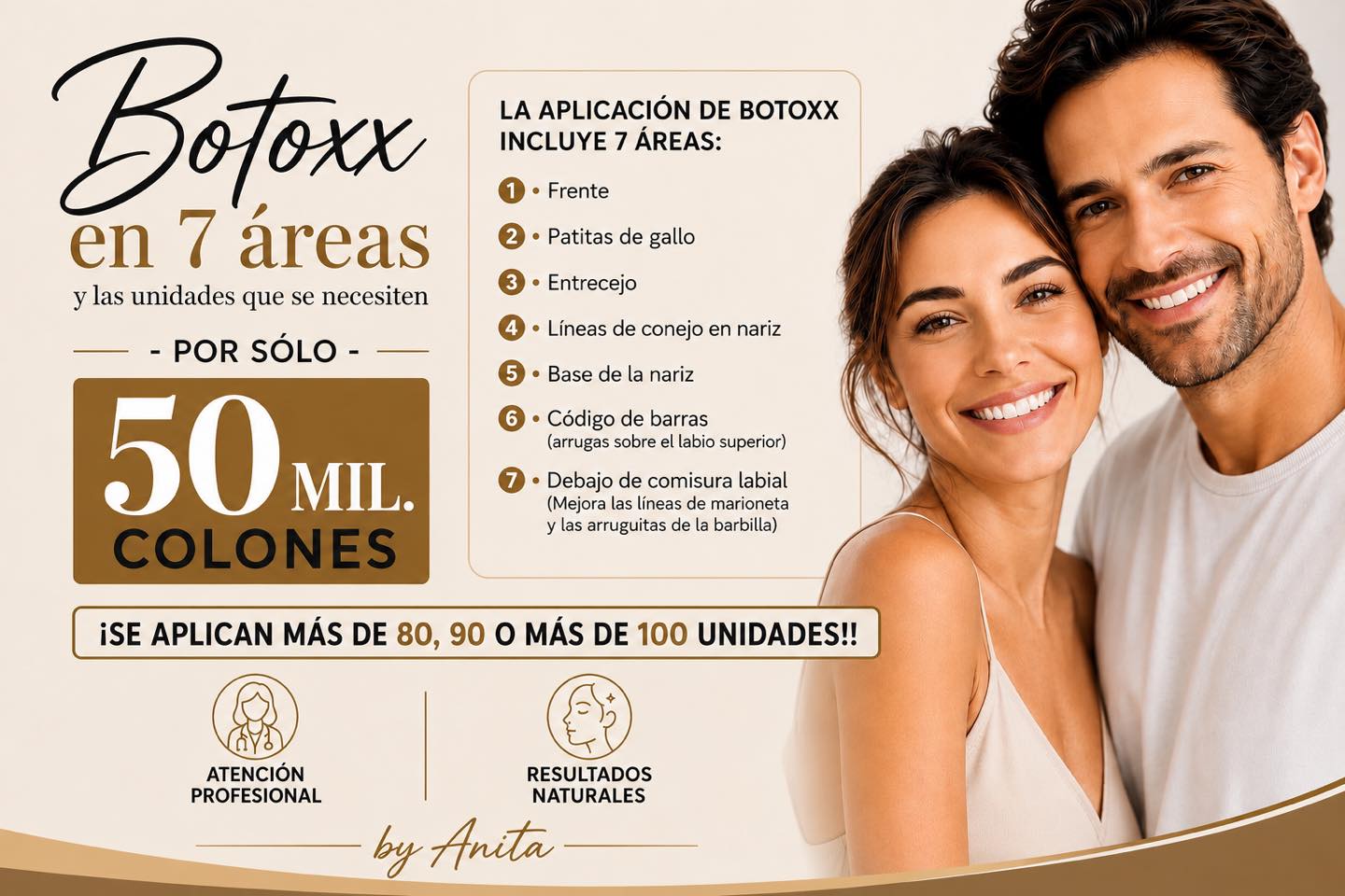 Clínica Estética Facial y Corporal by Anita Facebook ad: Todas estas áreas por 50 mil colones, sin…