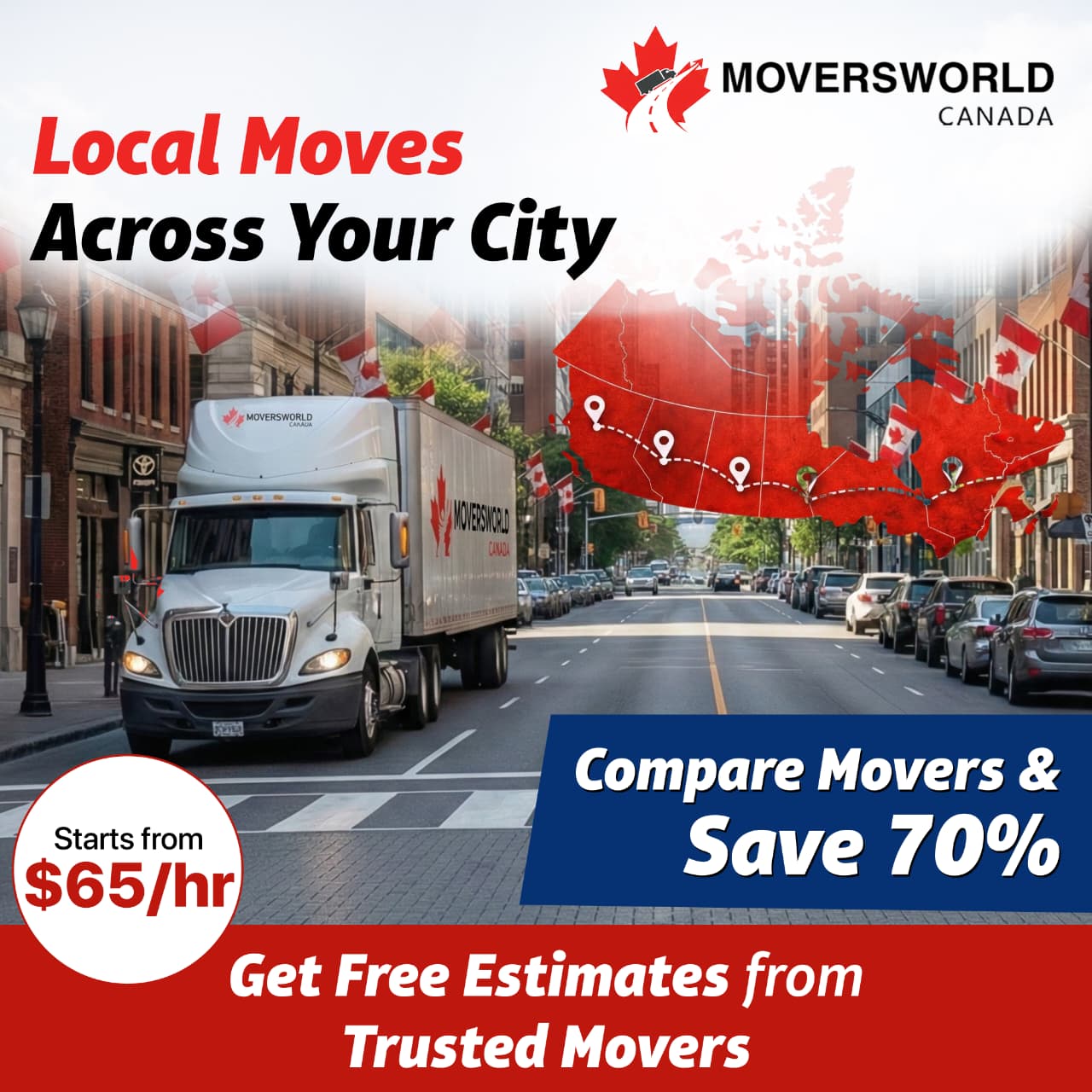 Movers World Facebook ad