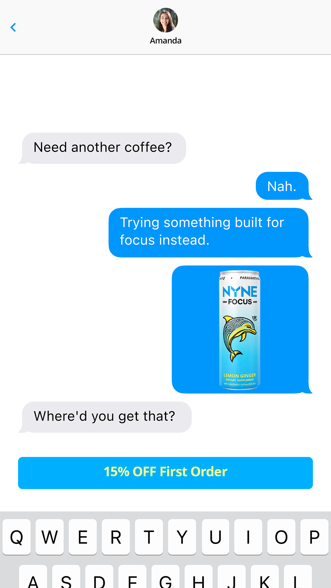 Drink NYNE Facebook ad