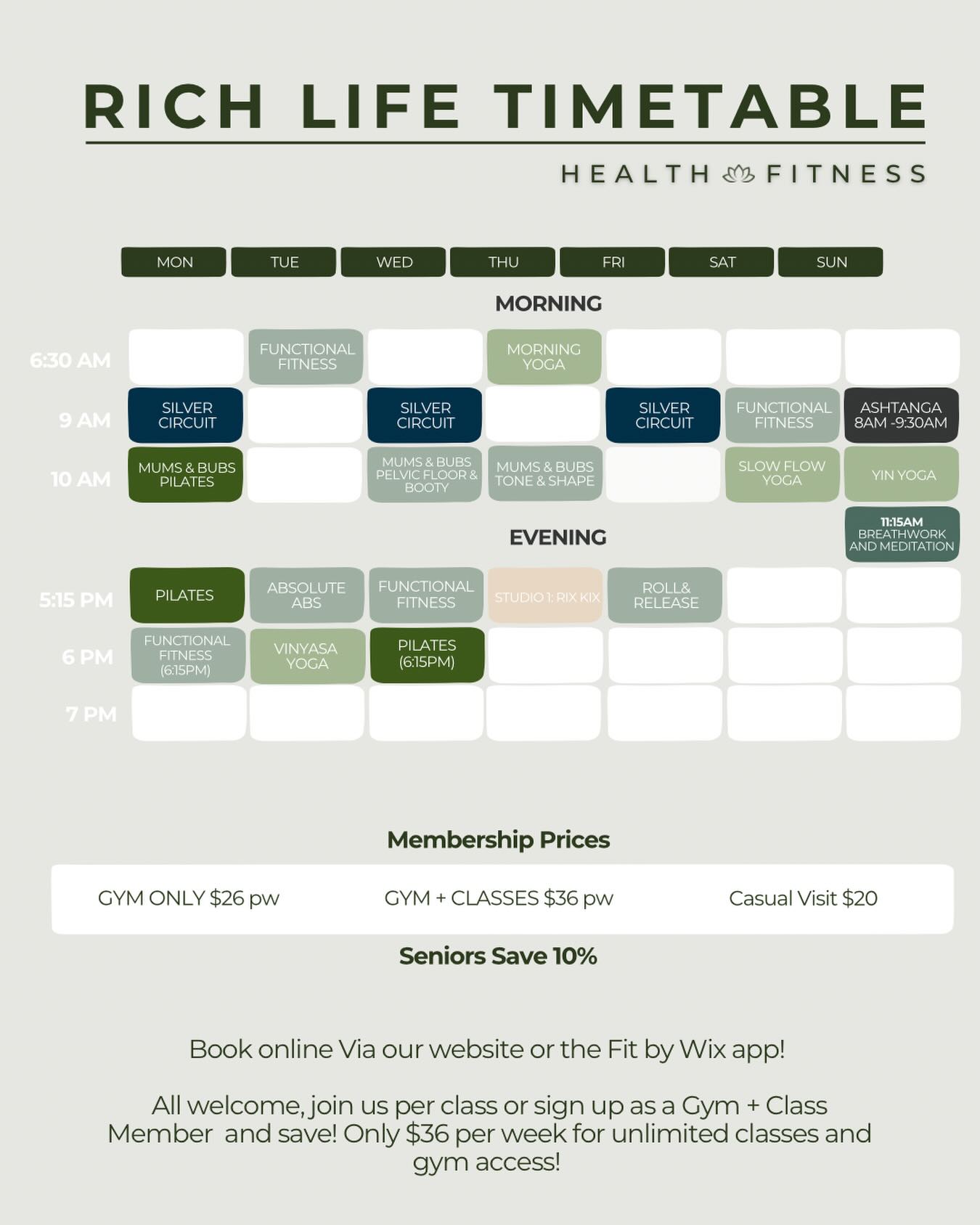 Rich Life Health & Fitness Facebook ad: HOME | Rich Life Health & Fitness
