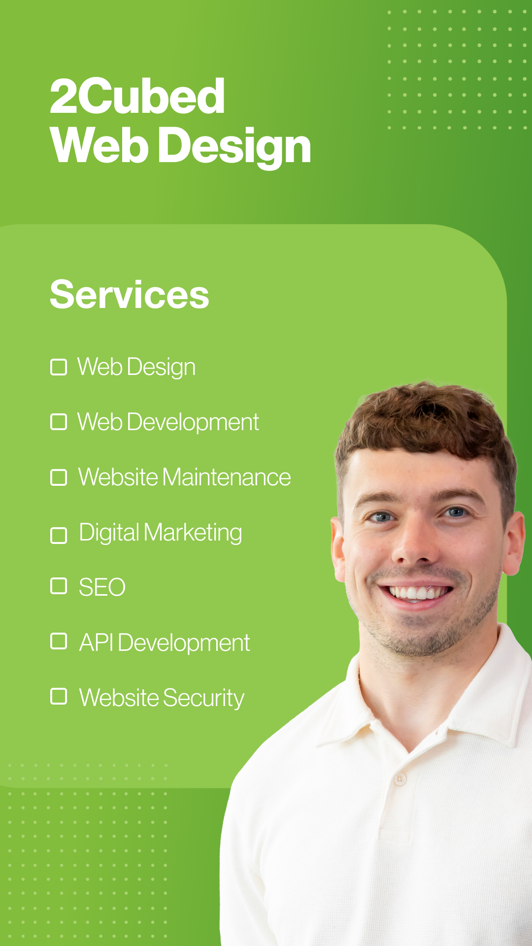 2Cubed Web Design & Development Facebook ad from Dec 9, 2024