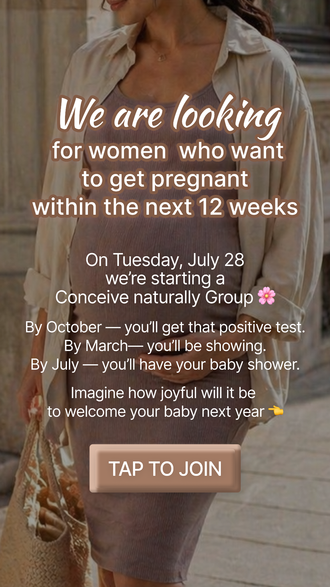 Moonly Facebook ad: Know Your Most Fertile Days