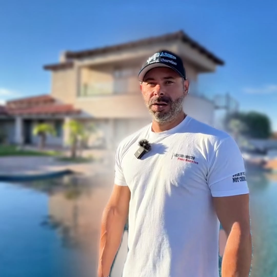 Liquid Assets Pool Services Facebook ad: The Next Evolution In Pool Water.