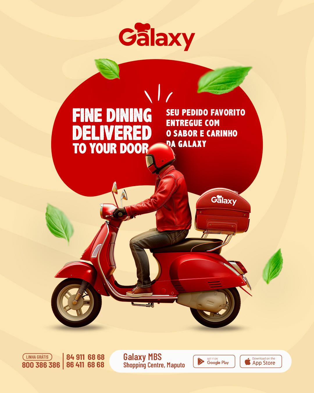 Galaxy Indian Restaurant Facebook ad: Galaxy, servindo sabores, memórias e momentos há mais…