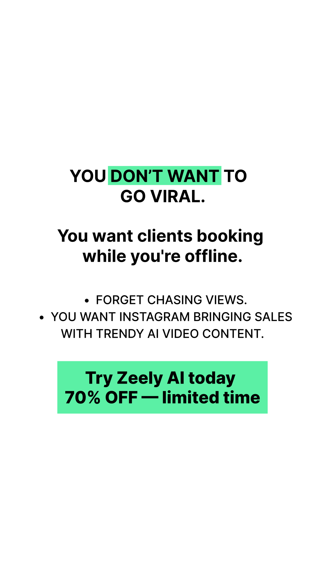 Zeely Facebook ad
