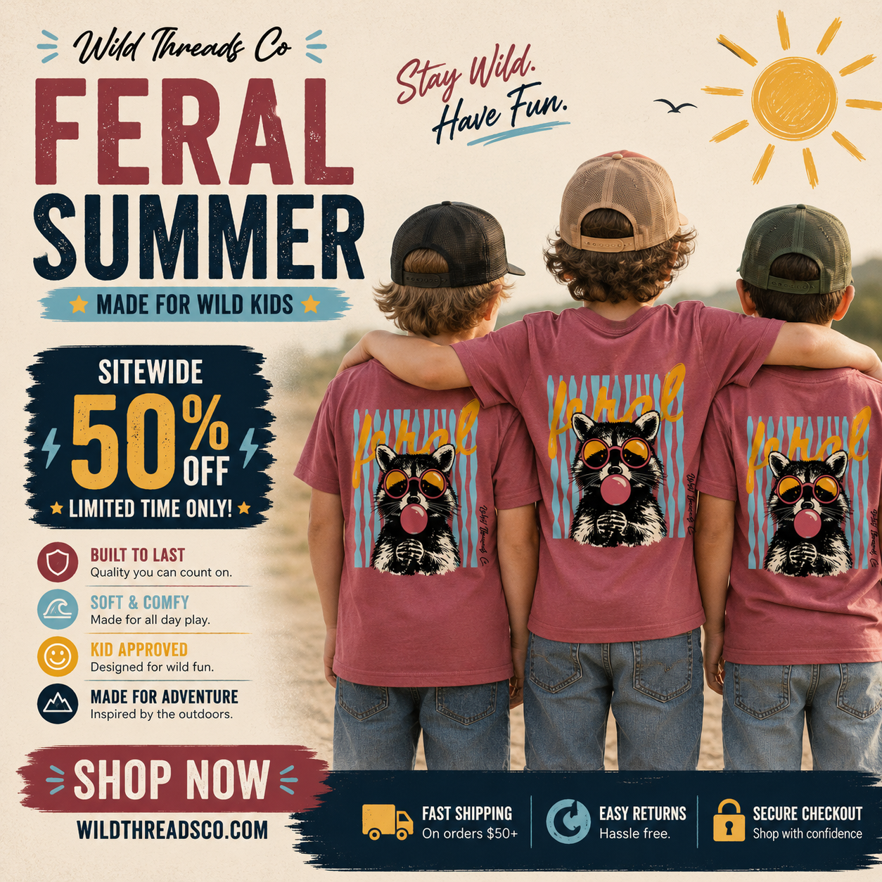 Wild Threads Co Facebook ad