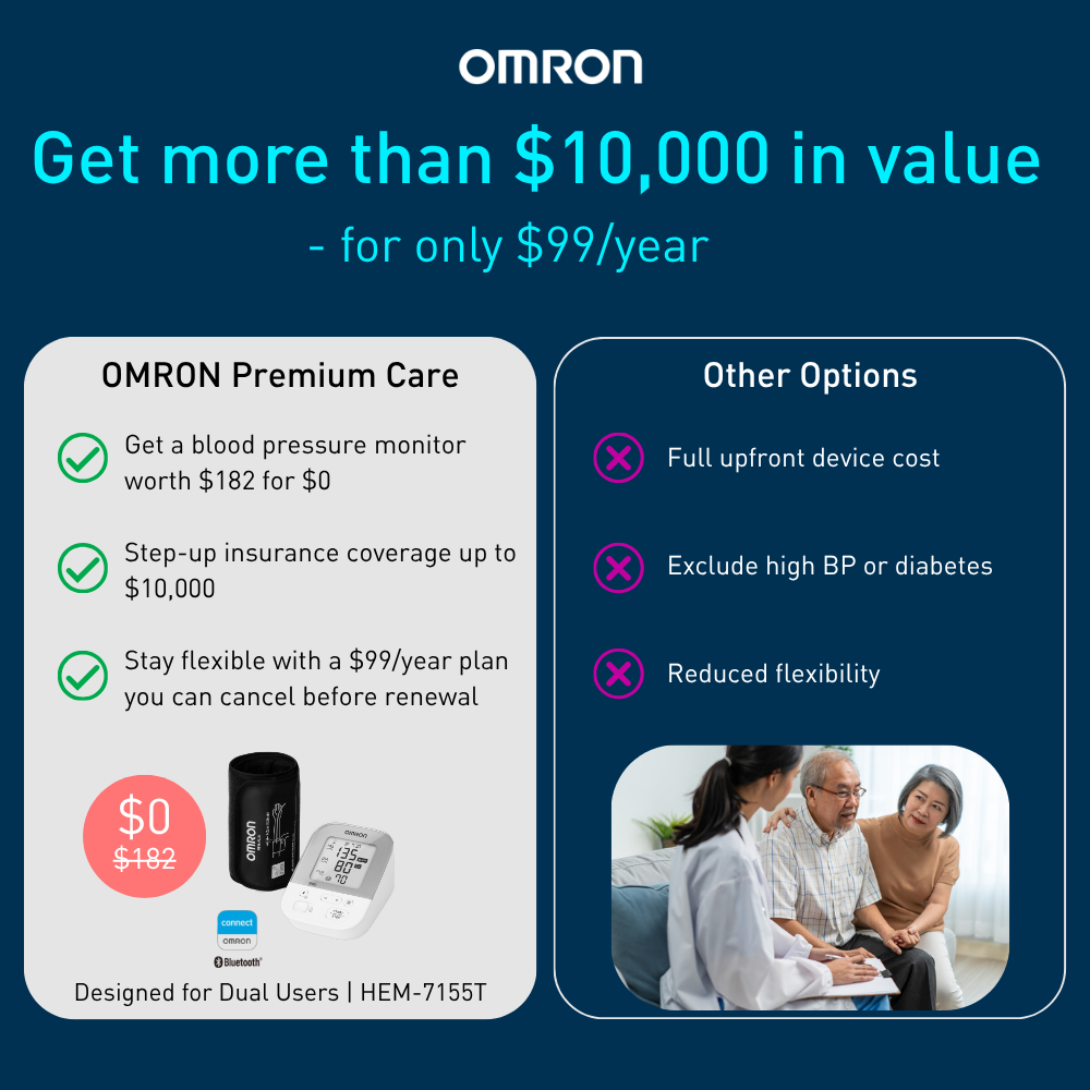 Omron Healthcare Facebook ad: Who Says Pre-Existing Conditions And Insurance Coverage…