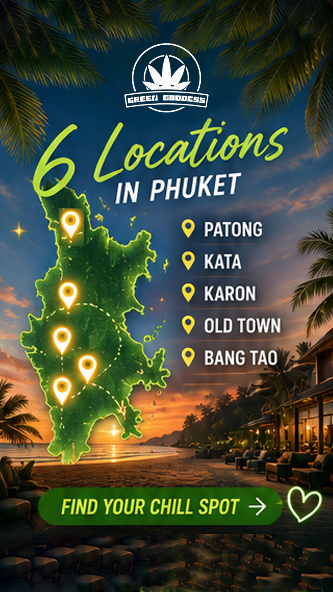 Green Goddess Phuket Facebook ad from Jul 22, 2026