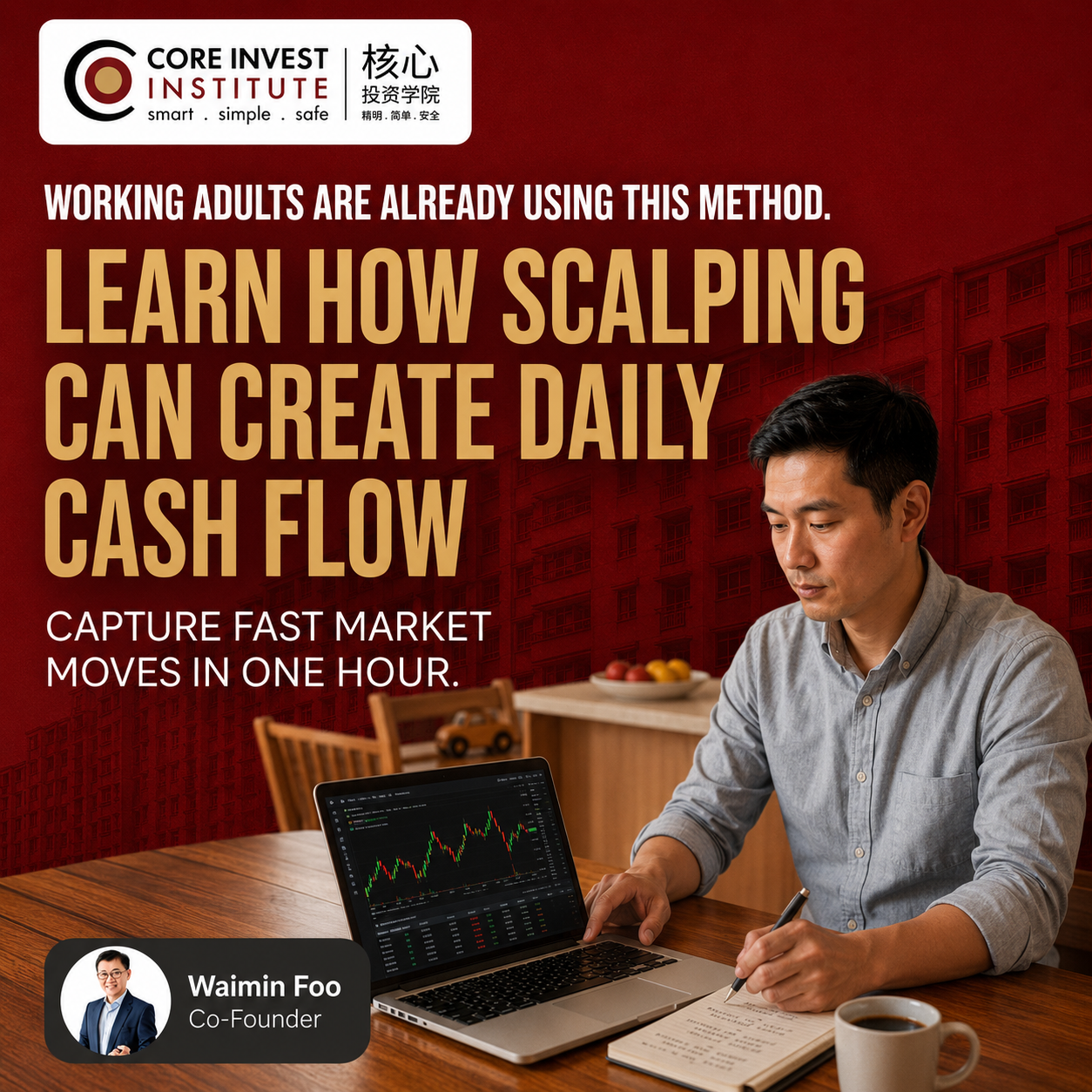 Core Invest Institute Facebook ad