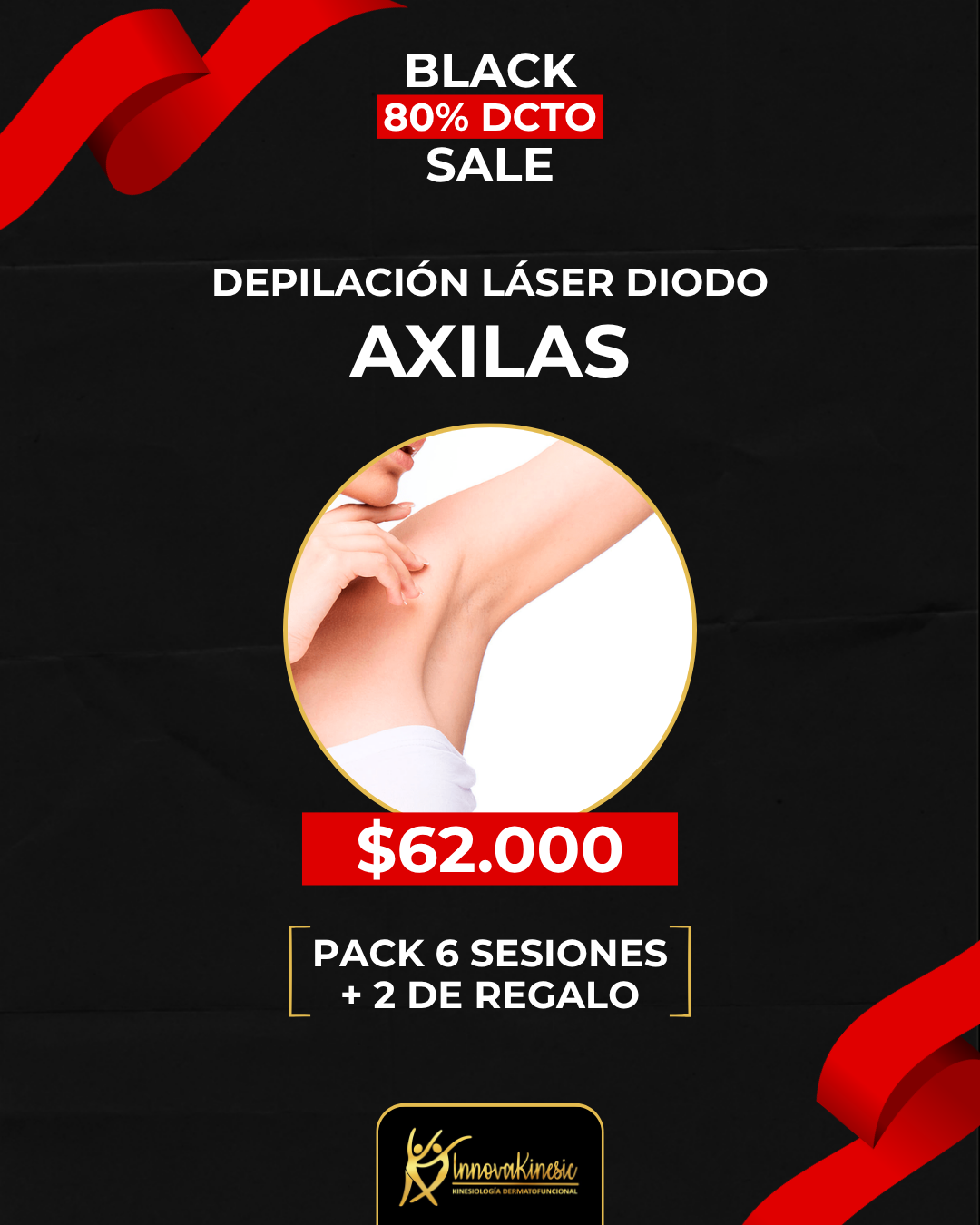 Innovakinesic Depilación Laser Diodo Facebook ad