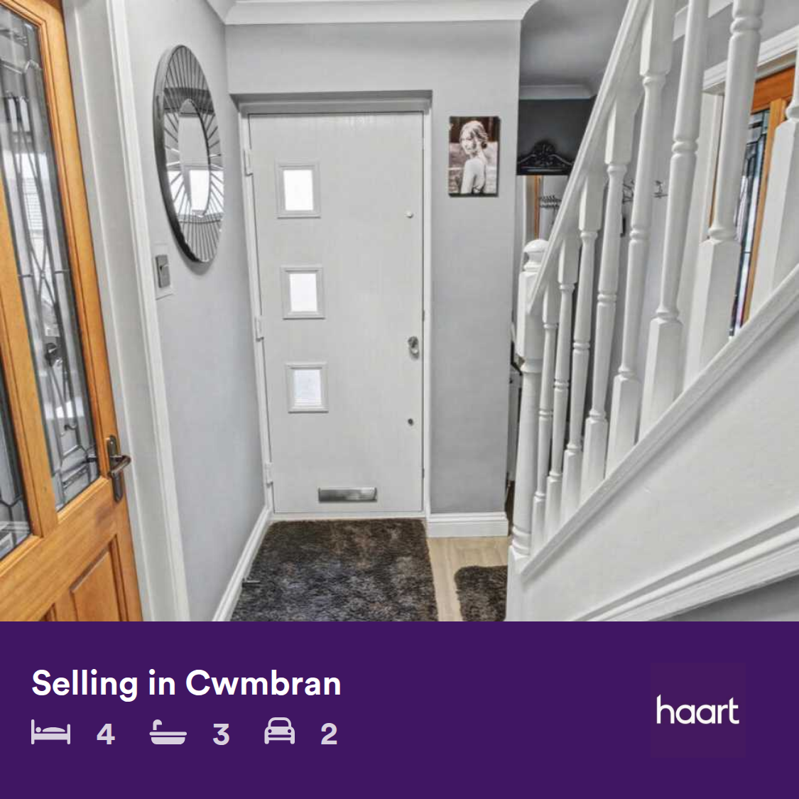 haart Cwmbran Facebook ad: Immaculate extended detached family home located within a…