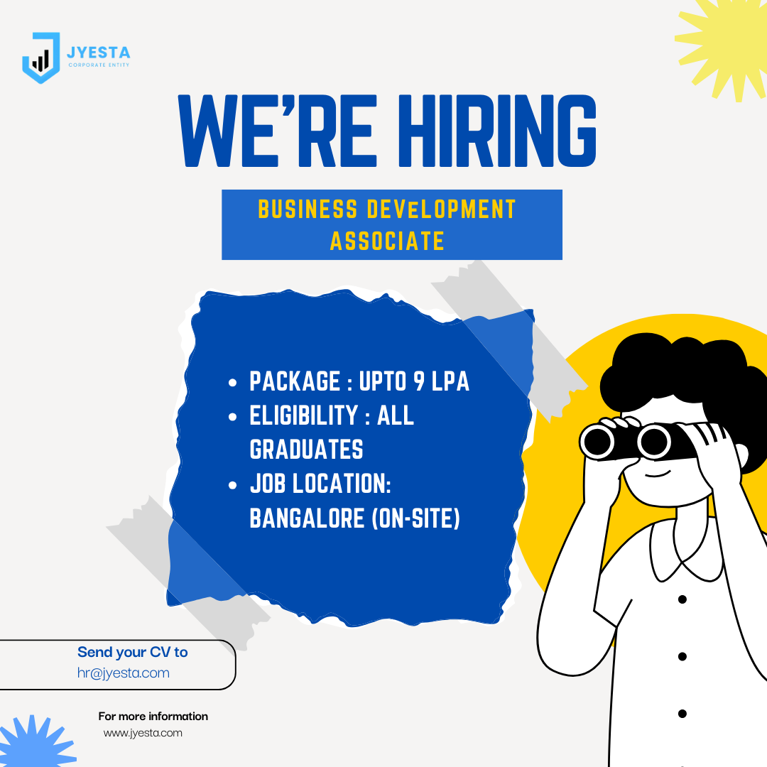 Jyesta Corporate Entity Facebook ad: We’re Hiring Business Development Associates, Apply Now!