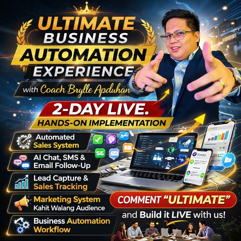 The Ultimate Business Automation Experience Facebook ad: JOIN THE 𝐔𝐋𝐓𝐈𝐌𝐀𝐓𝐄 𝐁𝐔𝐒𝐈𝐍𝐄𝐒𝐒…