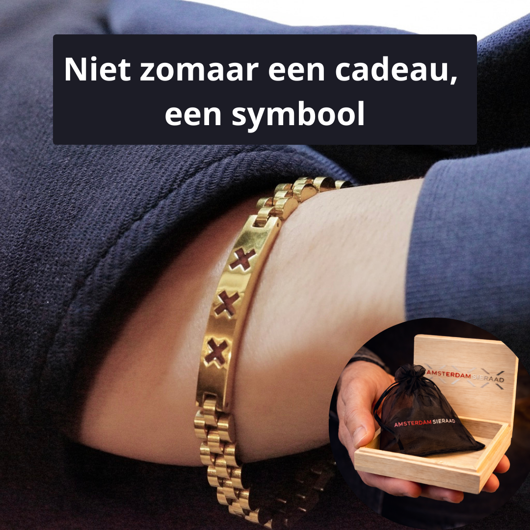 Amsterdam-sieraad Facebook ad: Stoer. Tijdloos. Amsterdam.