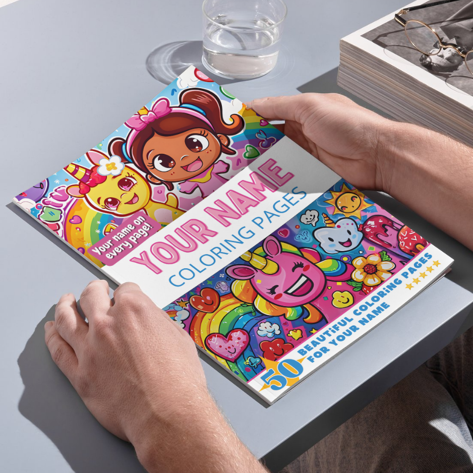 Pick-A-Page Personal Coloring Books Facebook ad