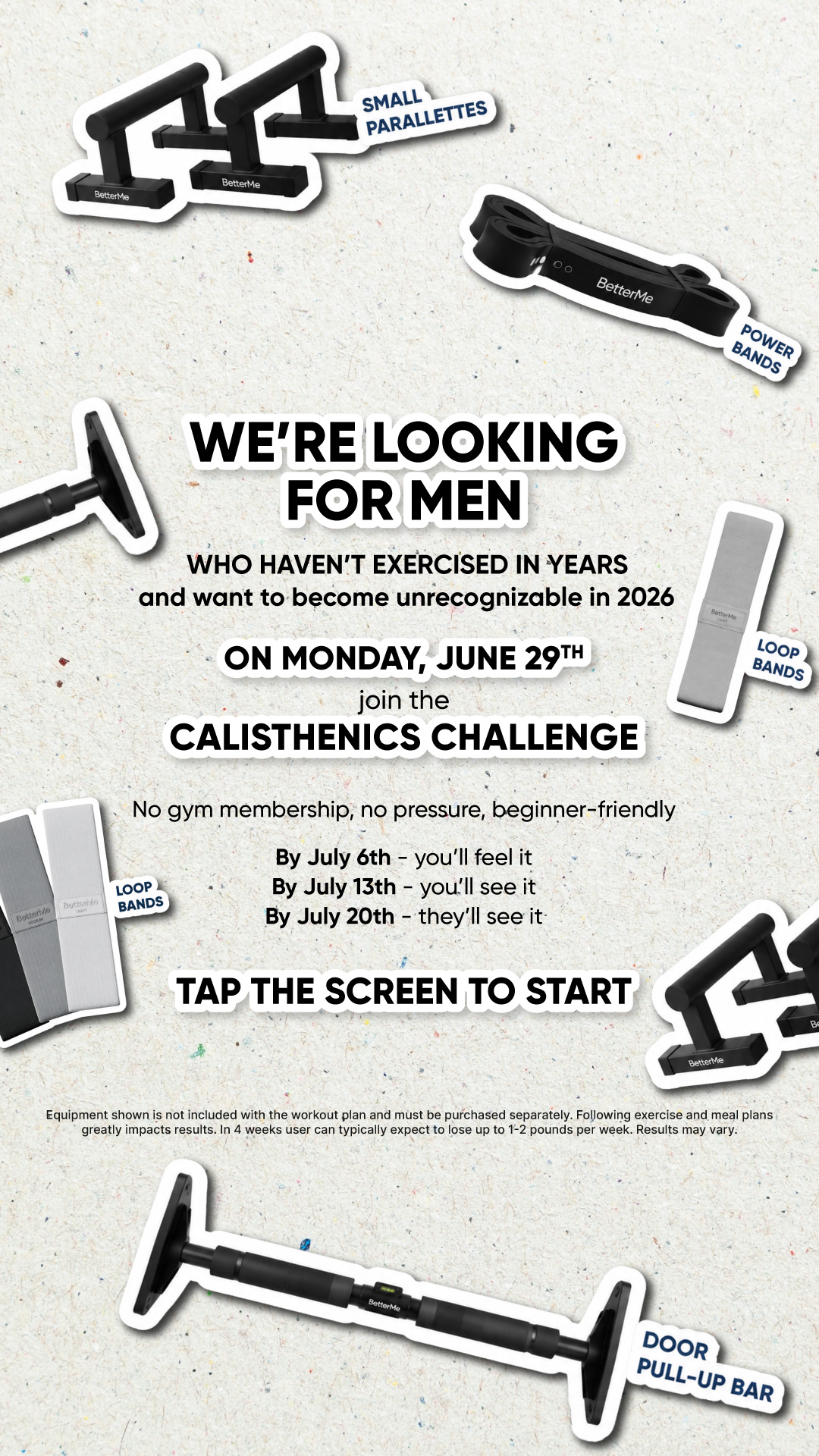 BetterMe Men Facebook ad