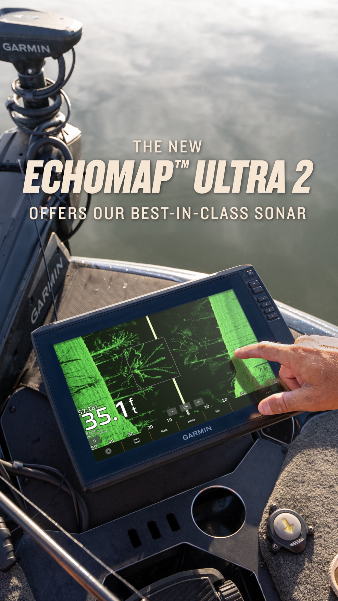 Garmin Marine Facebook ad: ECHOMAP Ultra 2