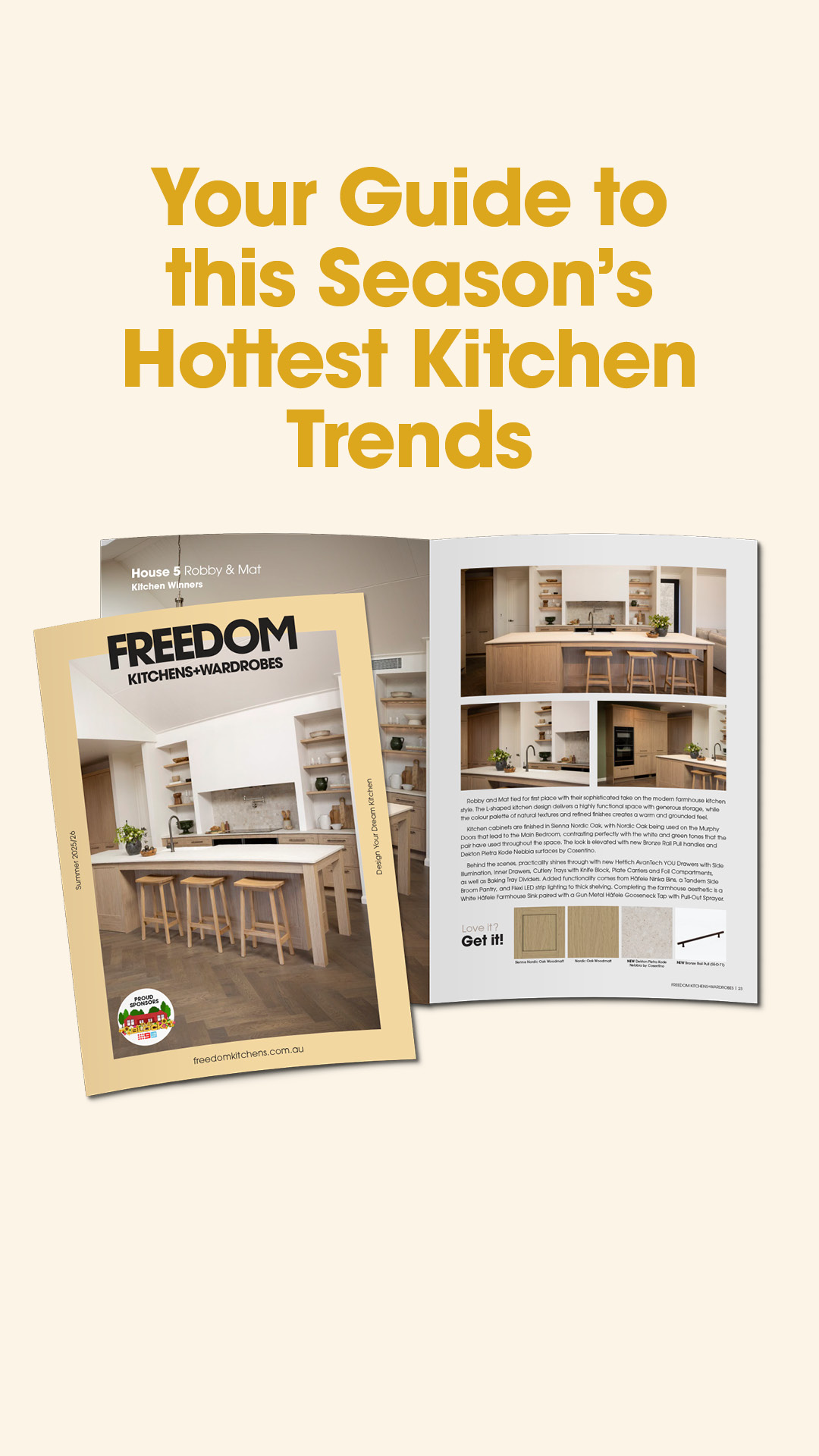 Freedom Kitchens & Wardrobes Facebook ad