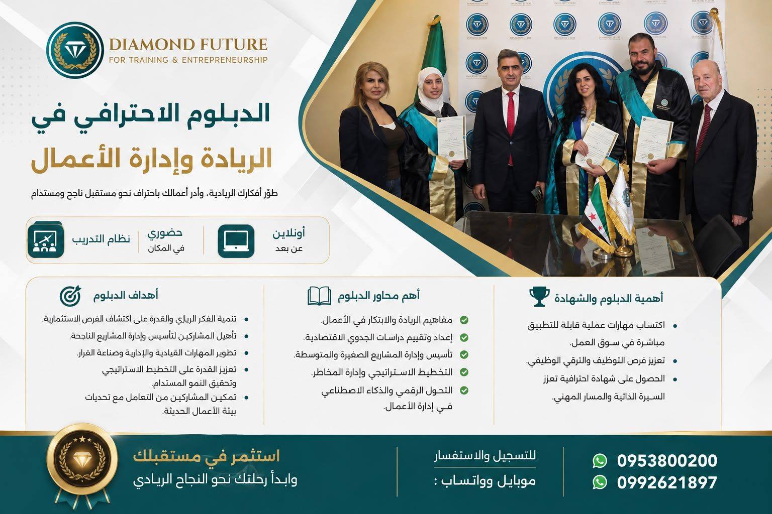 أكاديمية دايموند فيوتشر Facebook ad: للتدريب والتطوير عن في