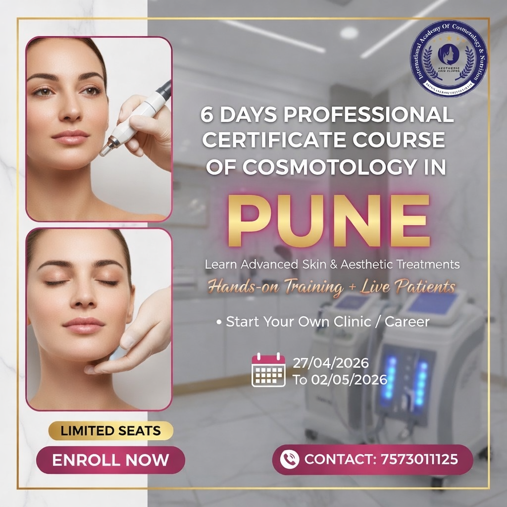 Aesthetic Skin Clinics and Academy Facebook ad: 6 Days Professional Certificate Course of Cosmetology in…
