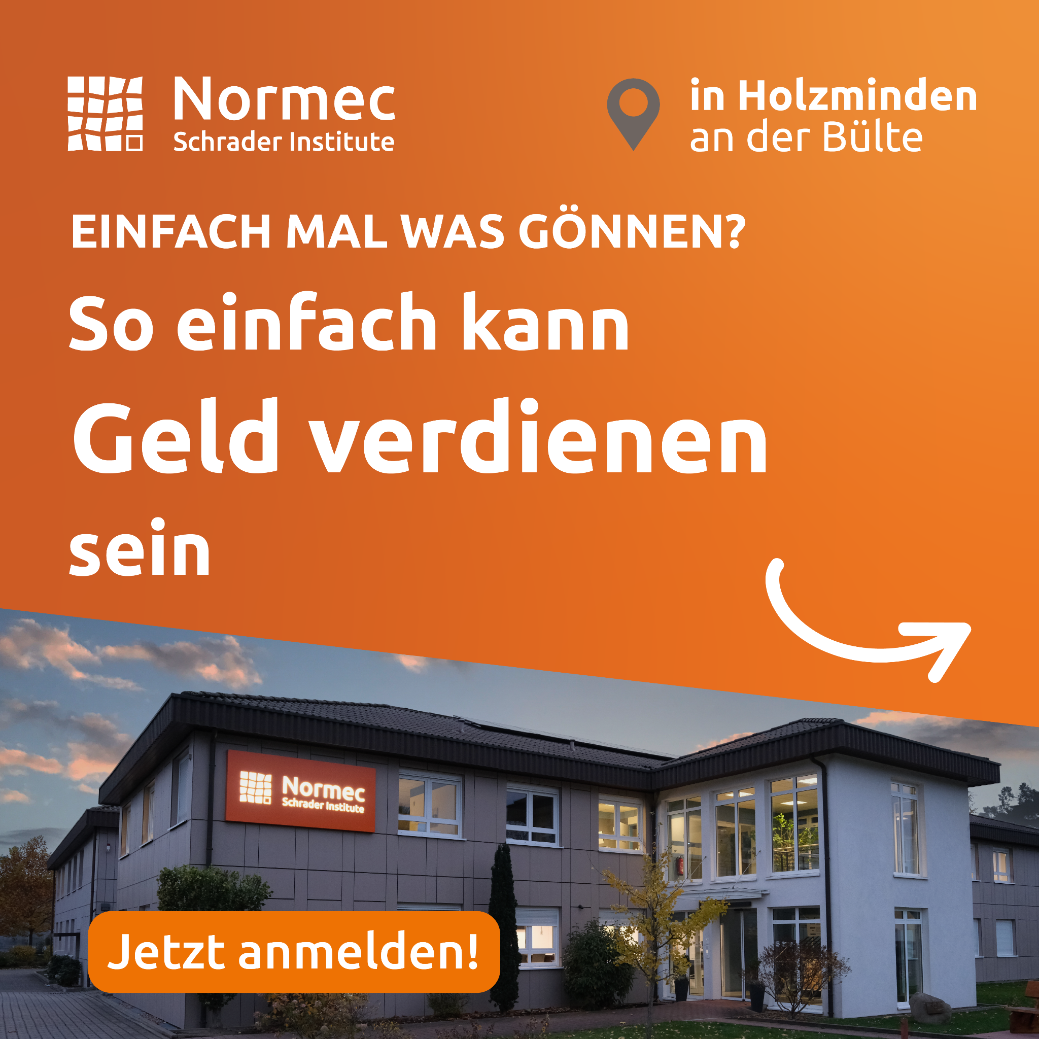 Institute Dr. Schrader Facebook ad: Kosmetik testen und Geld verdienen!