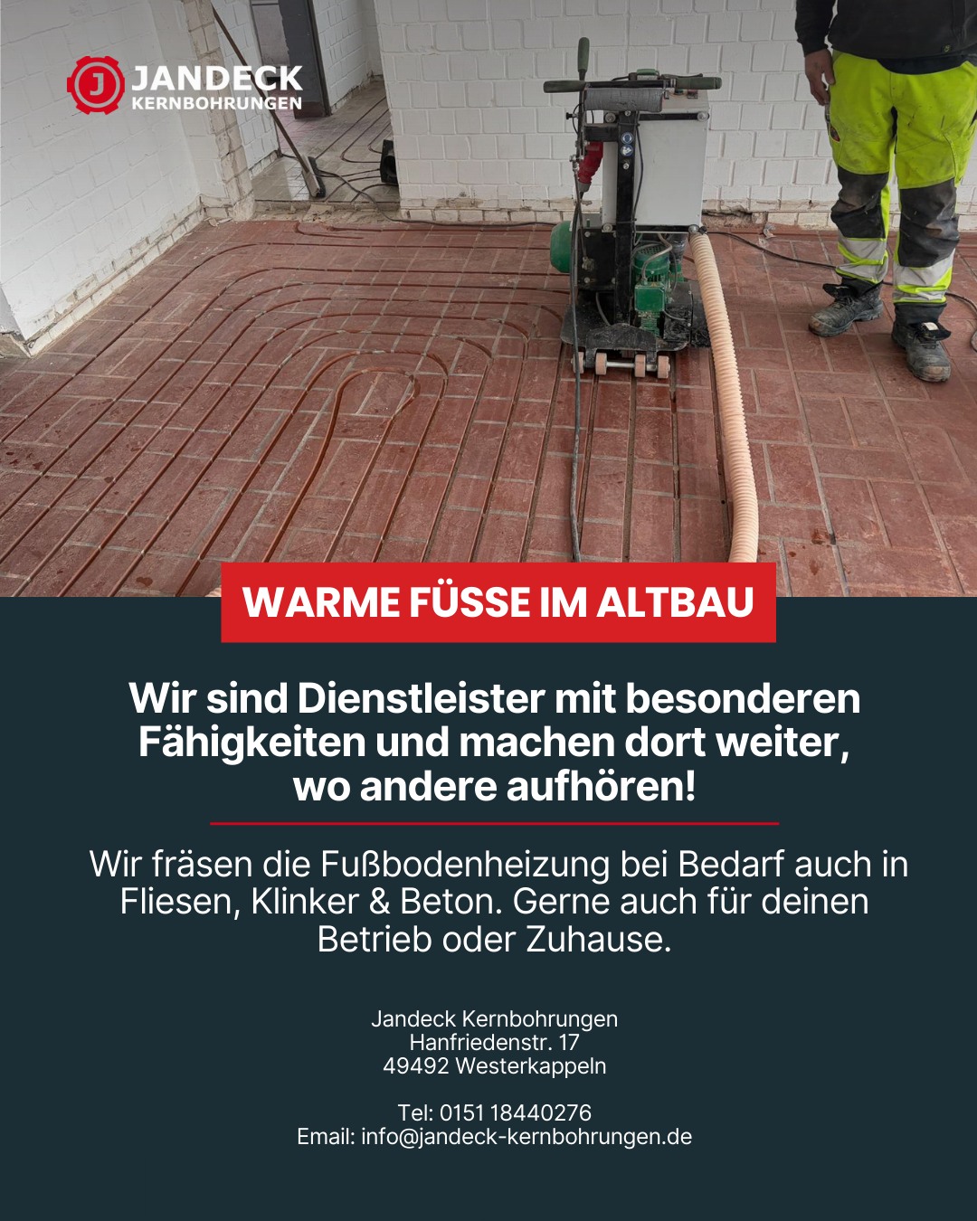Jandeck-Kernbohrungen Facebook ad