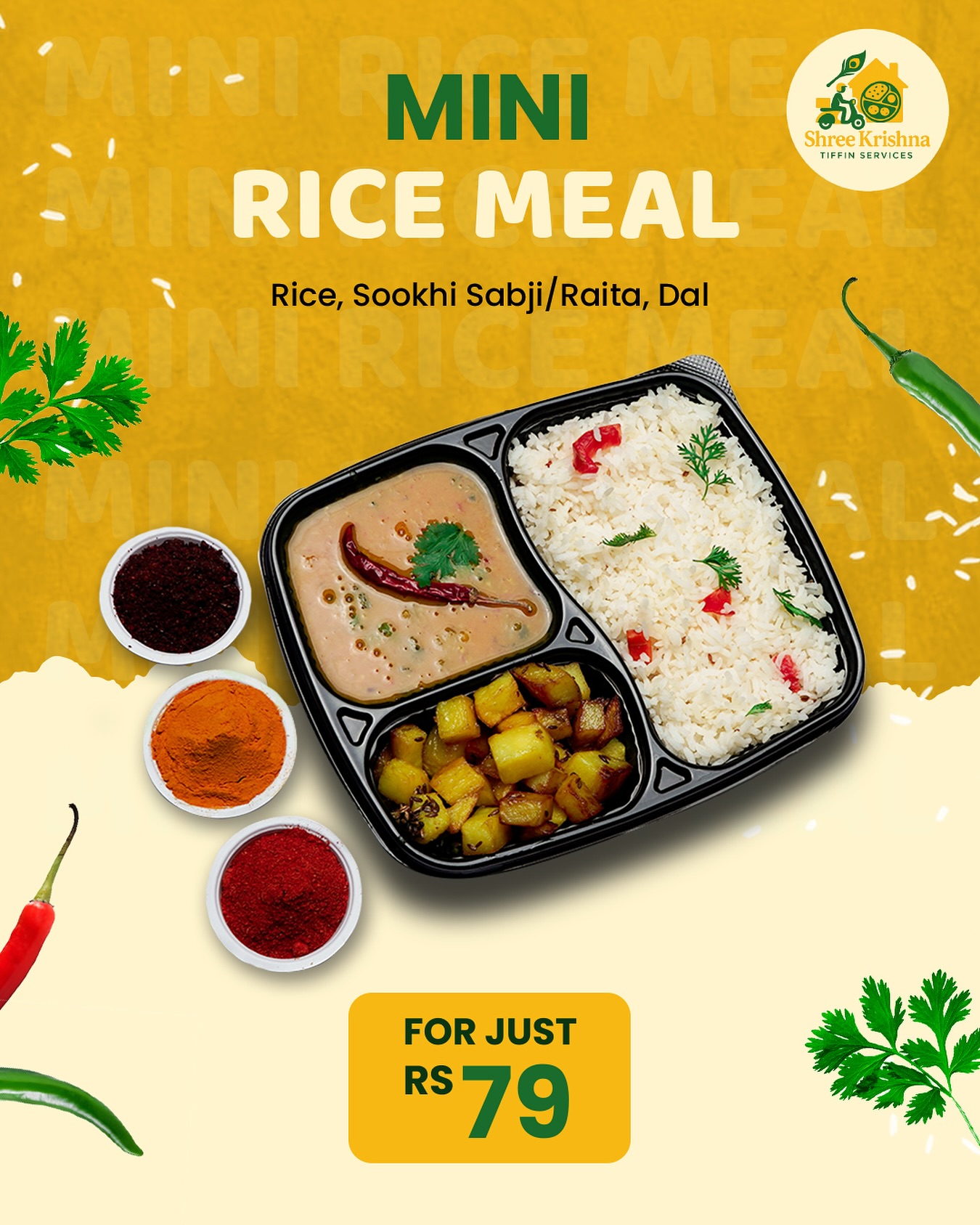 shree krishna tiffin service  Facebook ad
