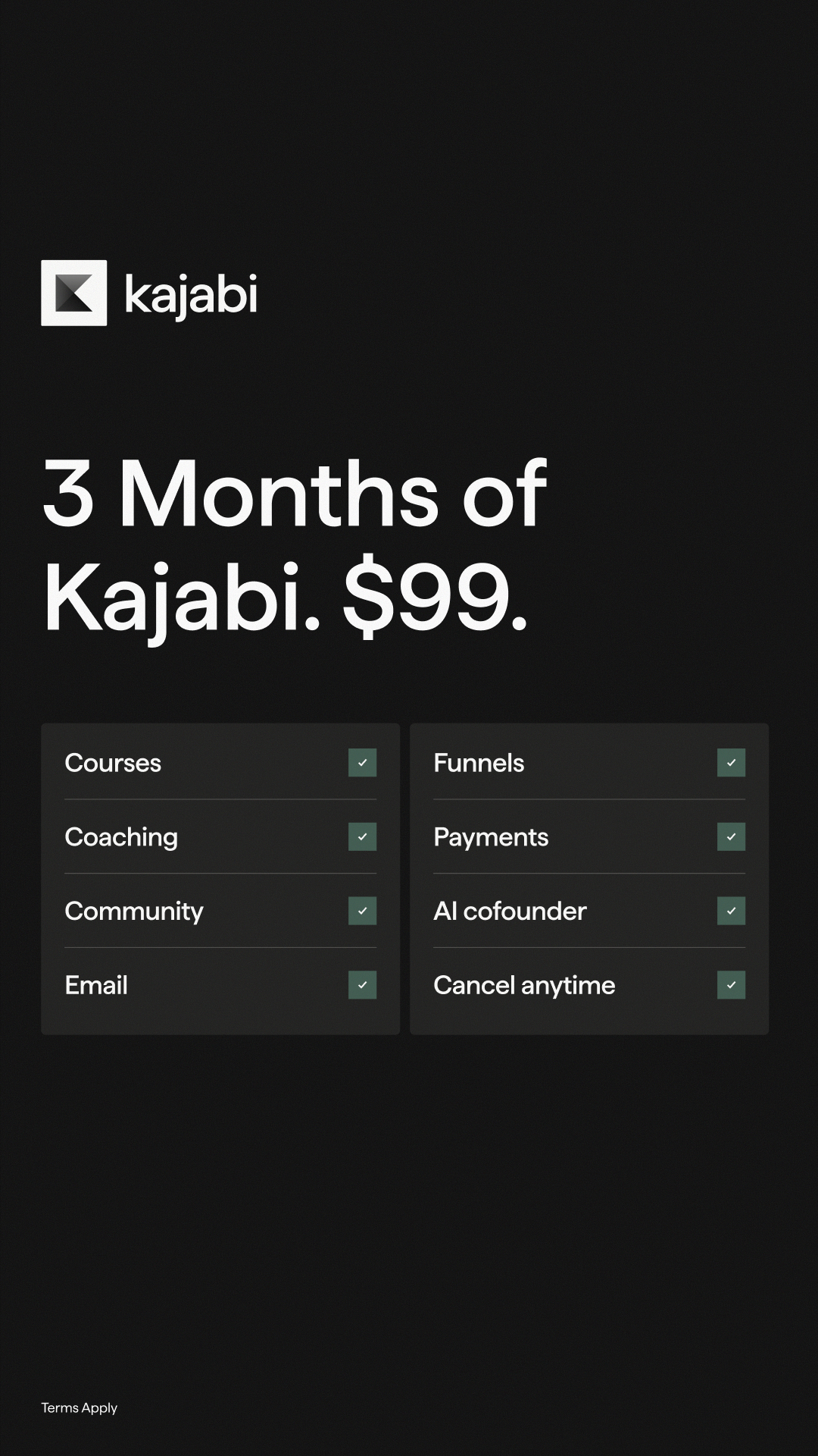 Kajabi Facebook ad