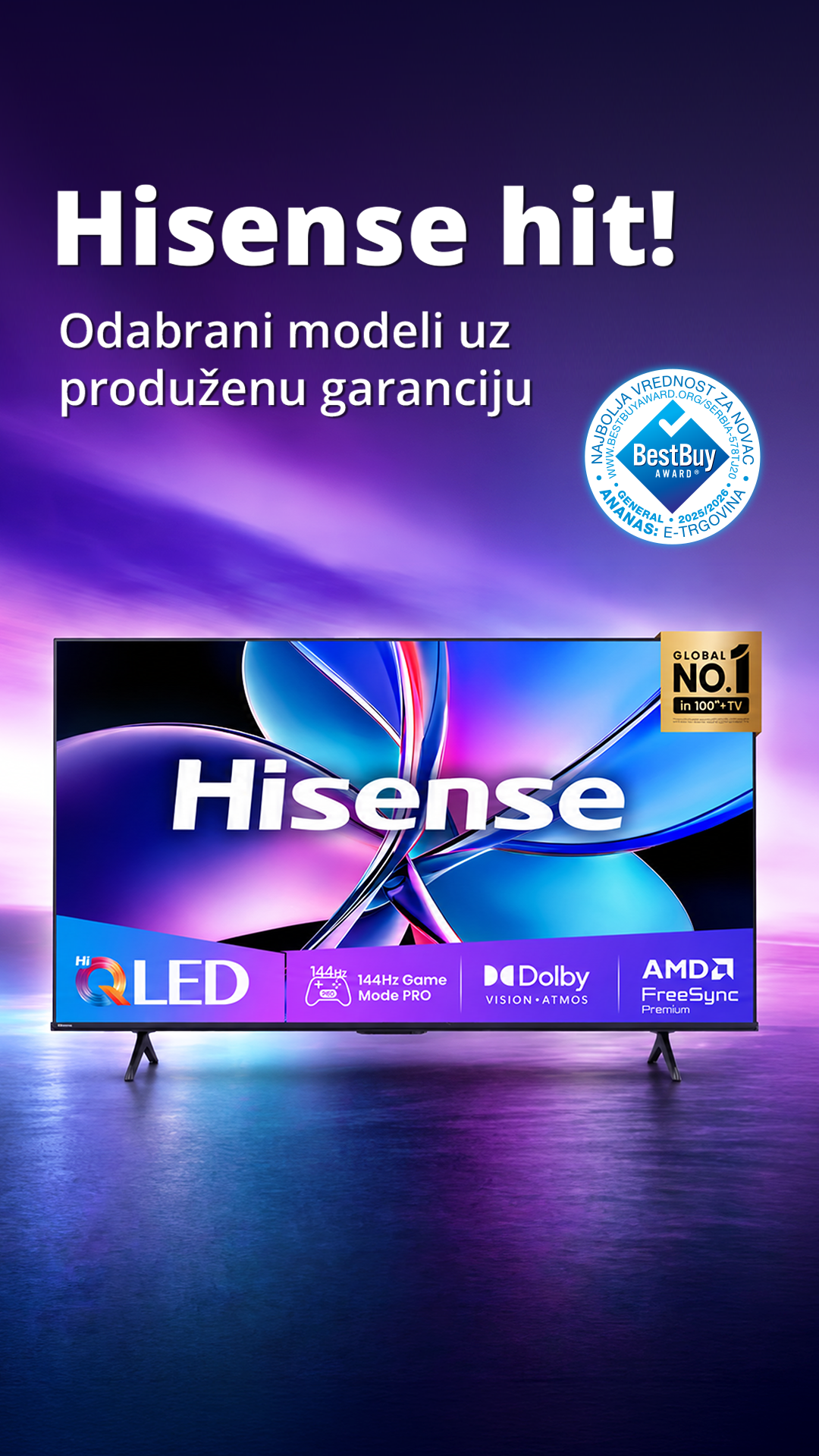 Ananas.rs Facebook ad: Hisense ponuda na Ananasu