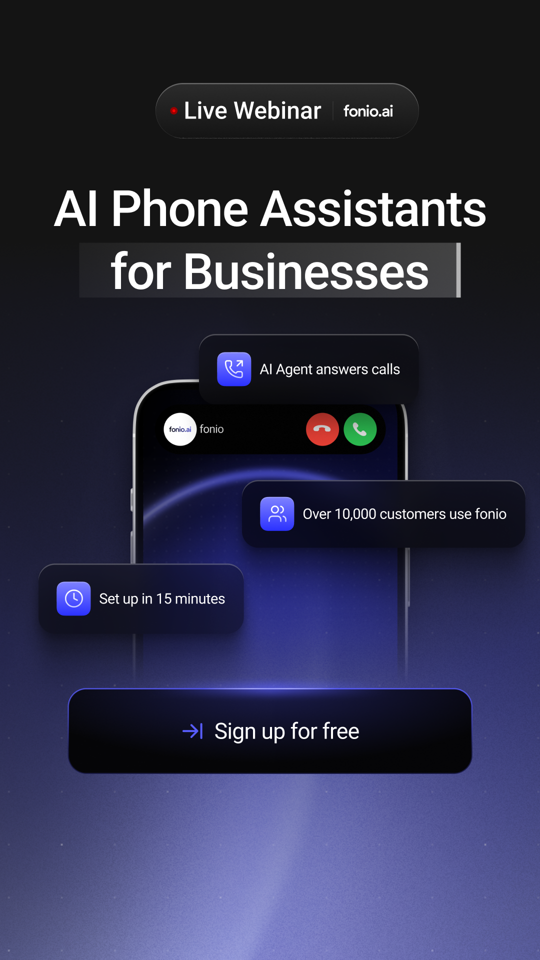 Fonio.ai Facebook ad