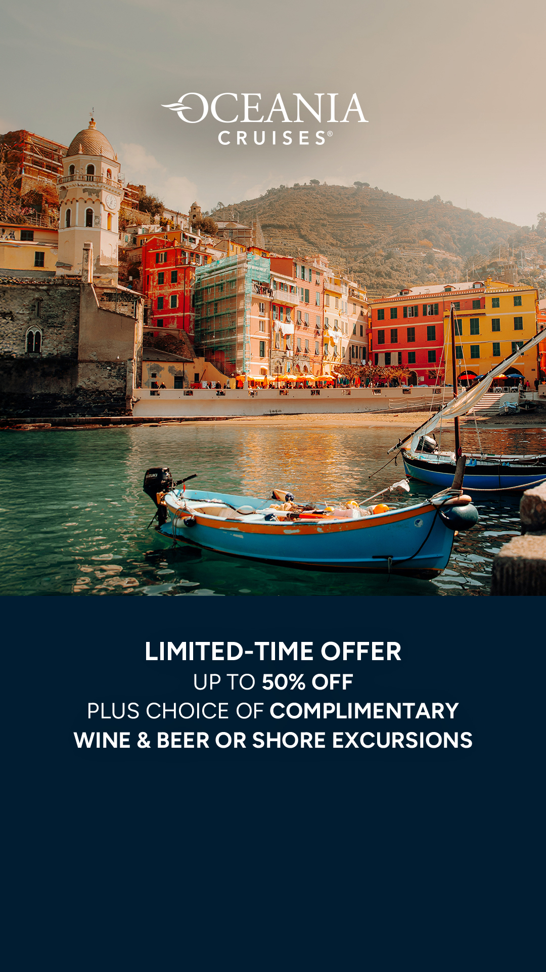 Oceania Cruises Facebook ad from Jun 2, 2026