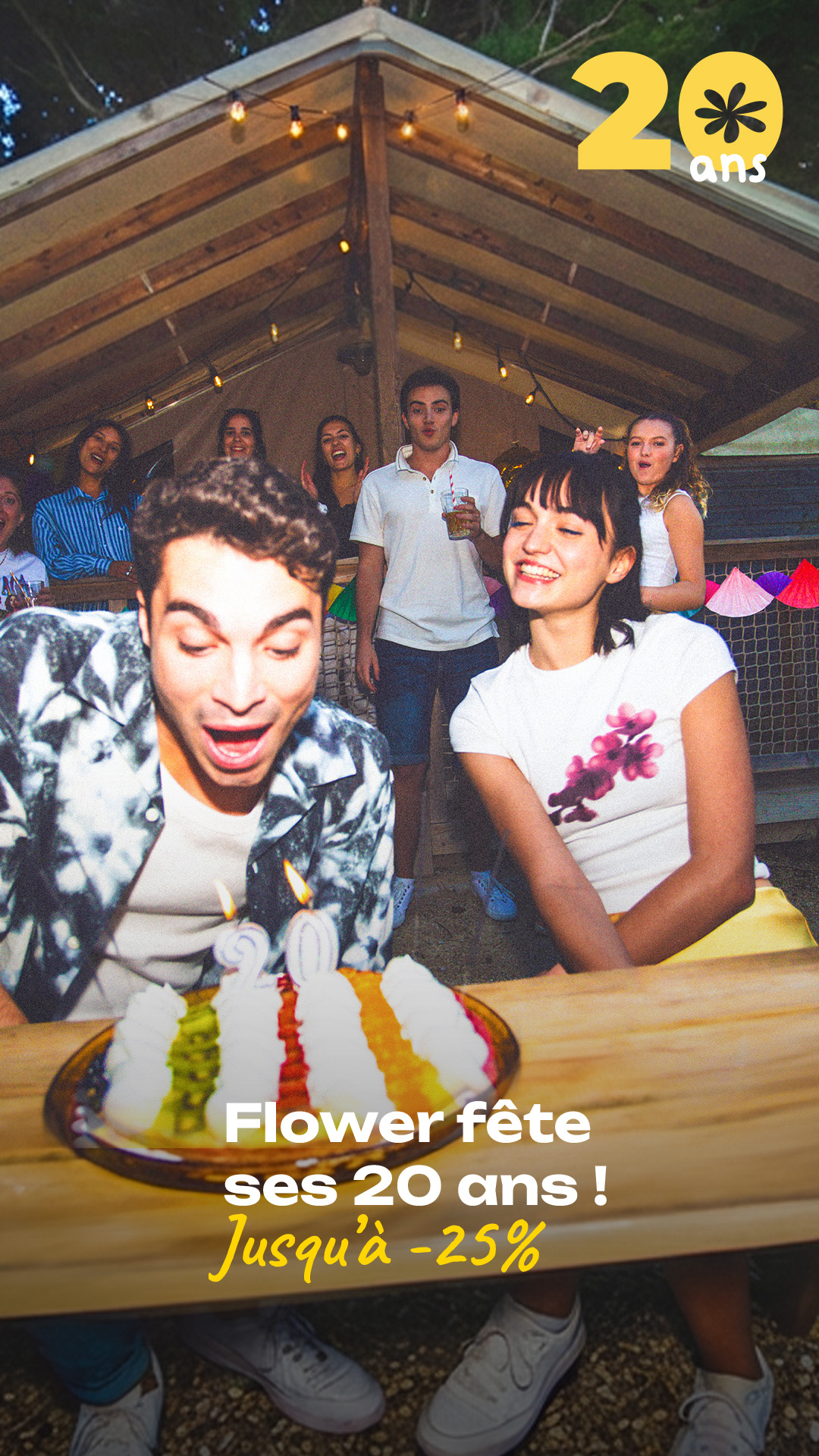 Flower Campings Facebook ad