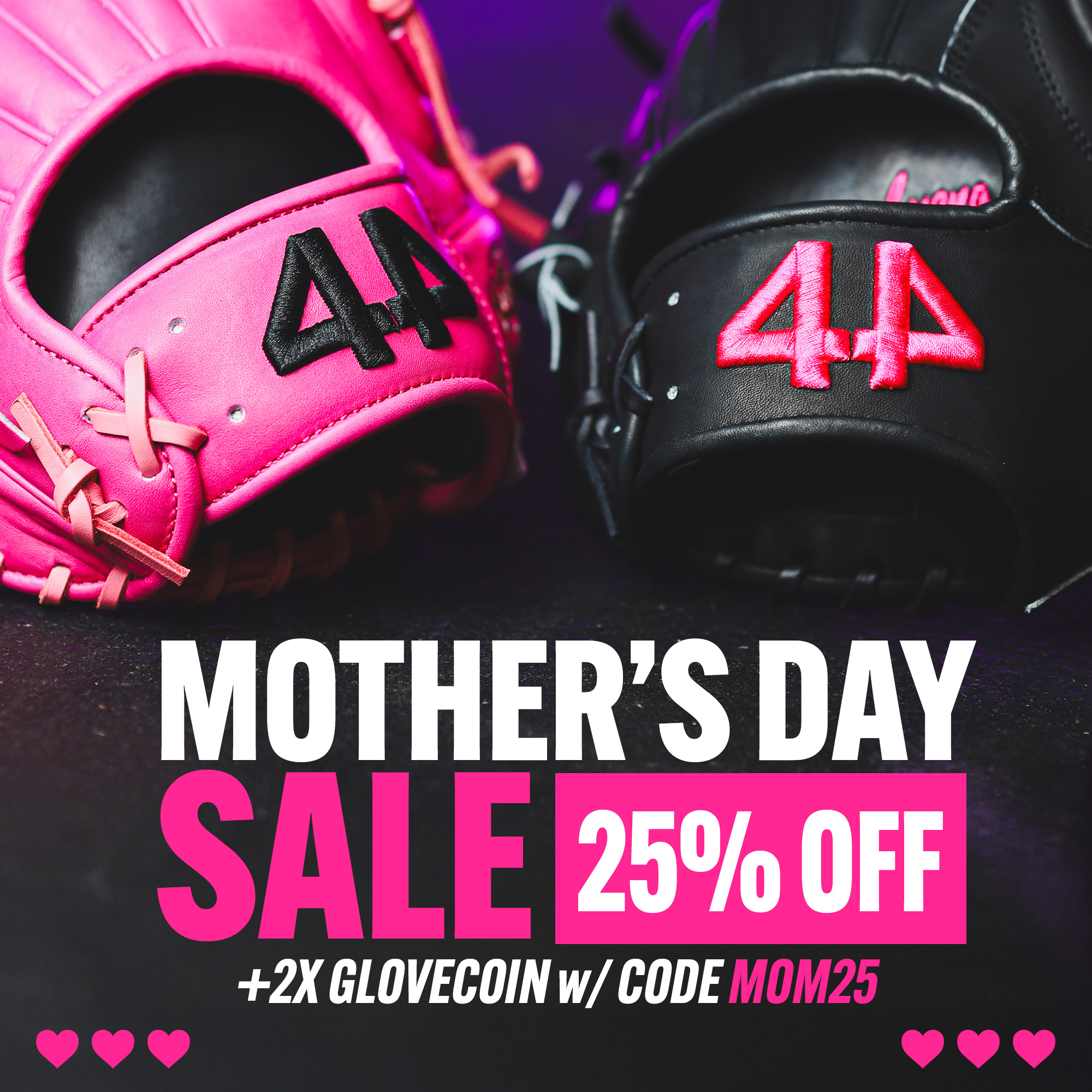 Justin Turner Facebook ad: Mother's Day SALE 25% Off at 44 Pro Gloves