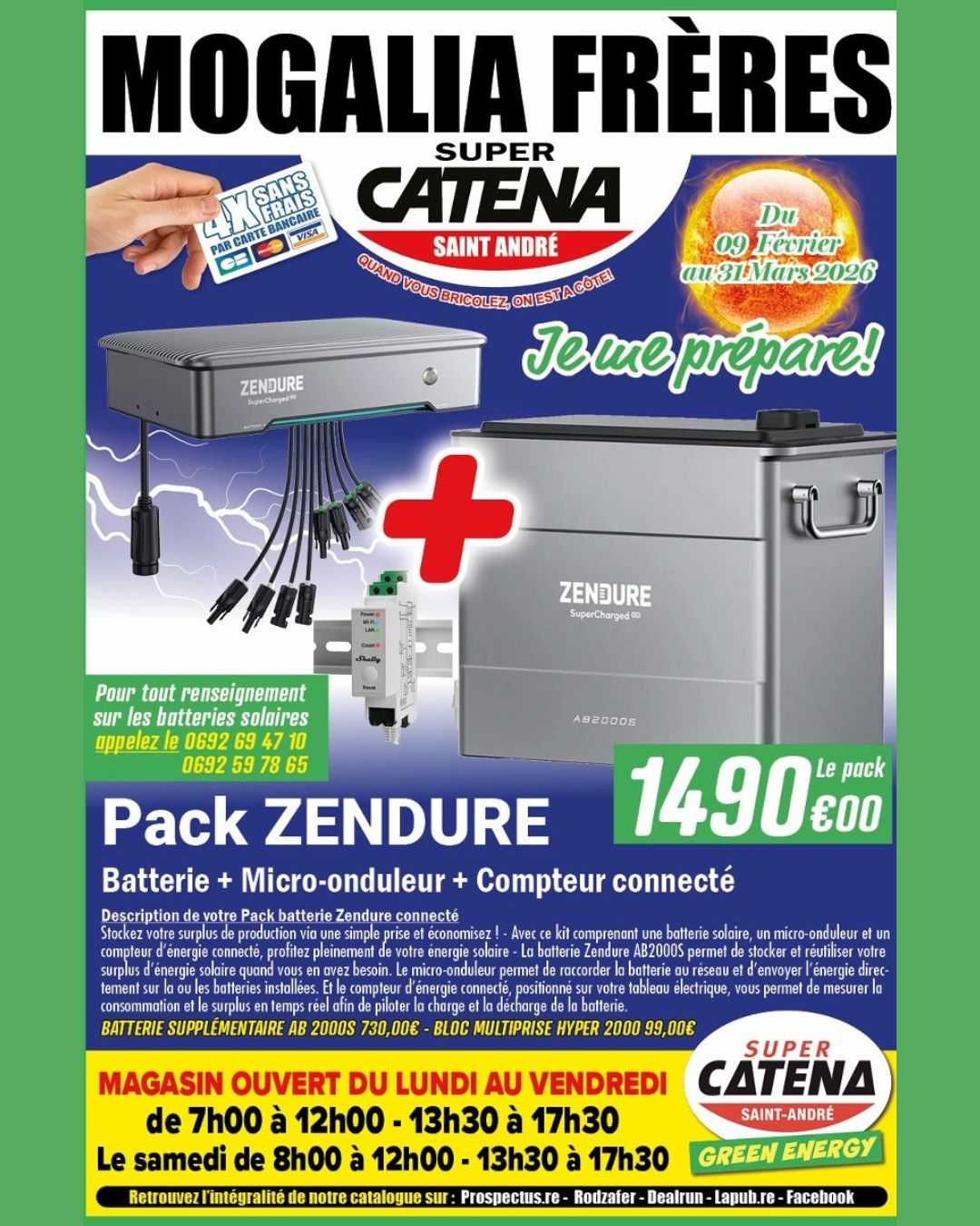 Super Catena Green Energy Facebook ad: Bienvenue dans lโunivers Green Energy signรฉ Super Catena!