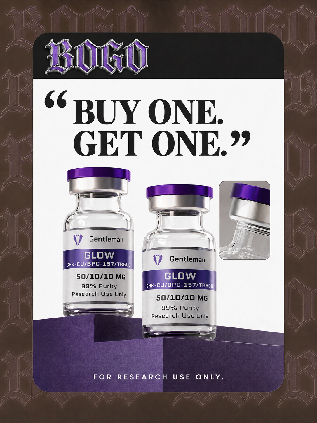 Gentlemen Science Department Facebook ad: BOGO Event Live at Gentleman