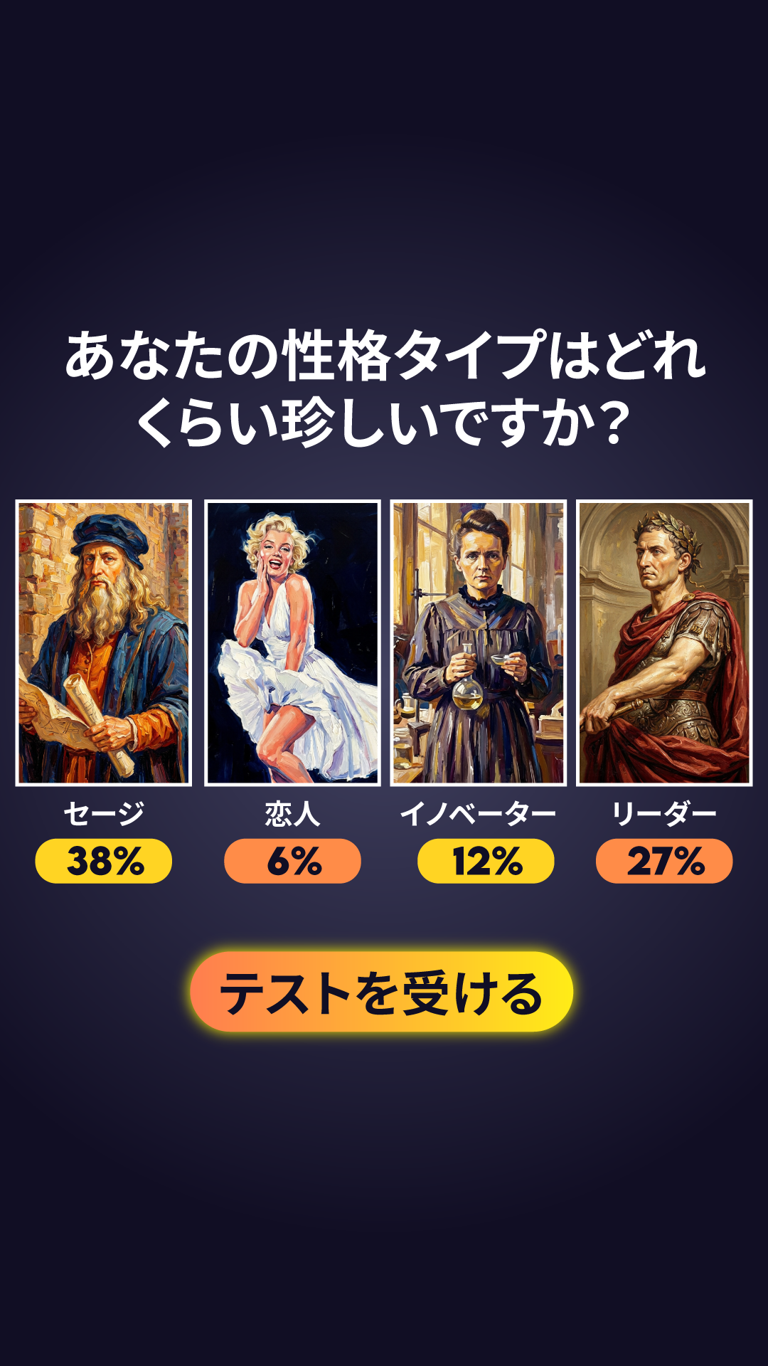 Personality Type Facebook ad