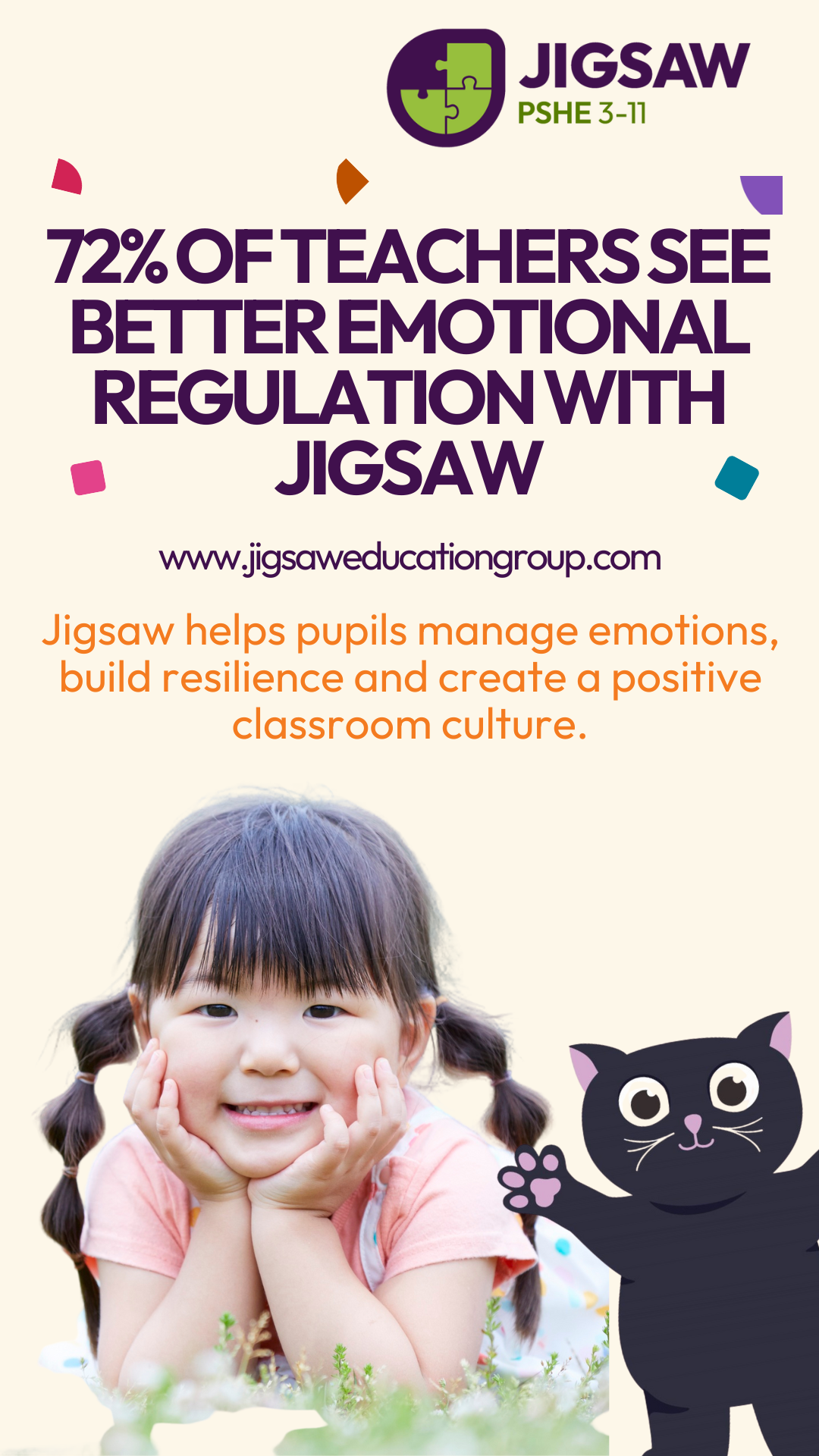 Jigsaw Education Group Facebook ad from Nov 20, 2025