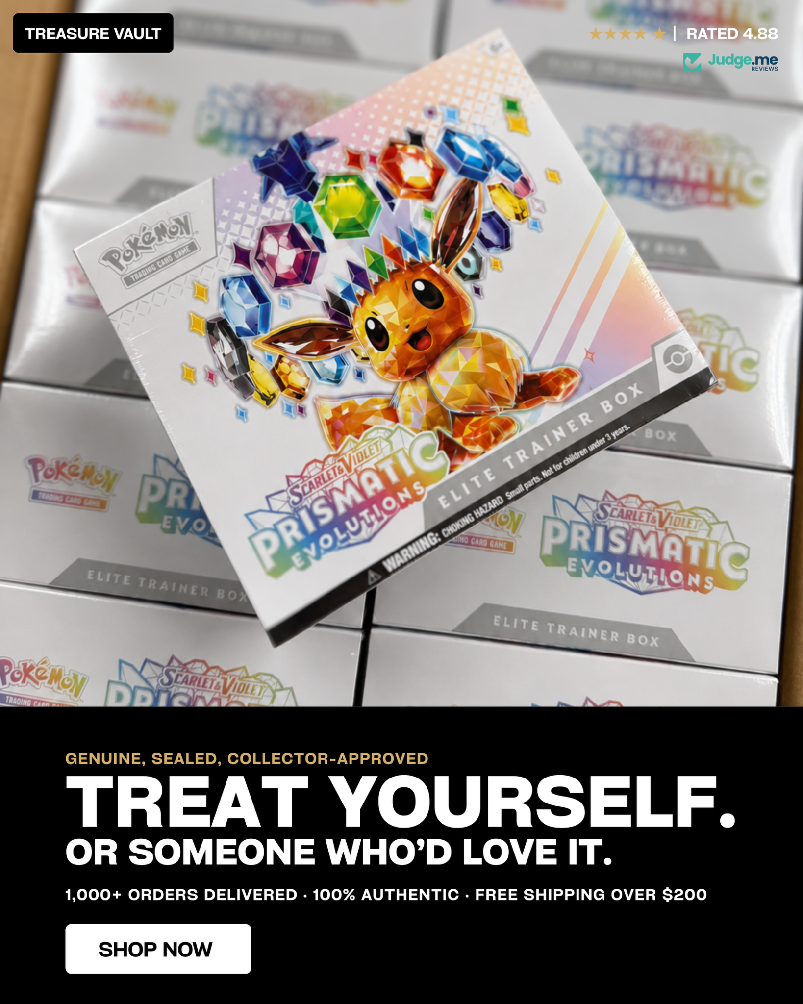 Treasure Vault Facebook ad from Jun 5, 2026