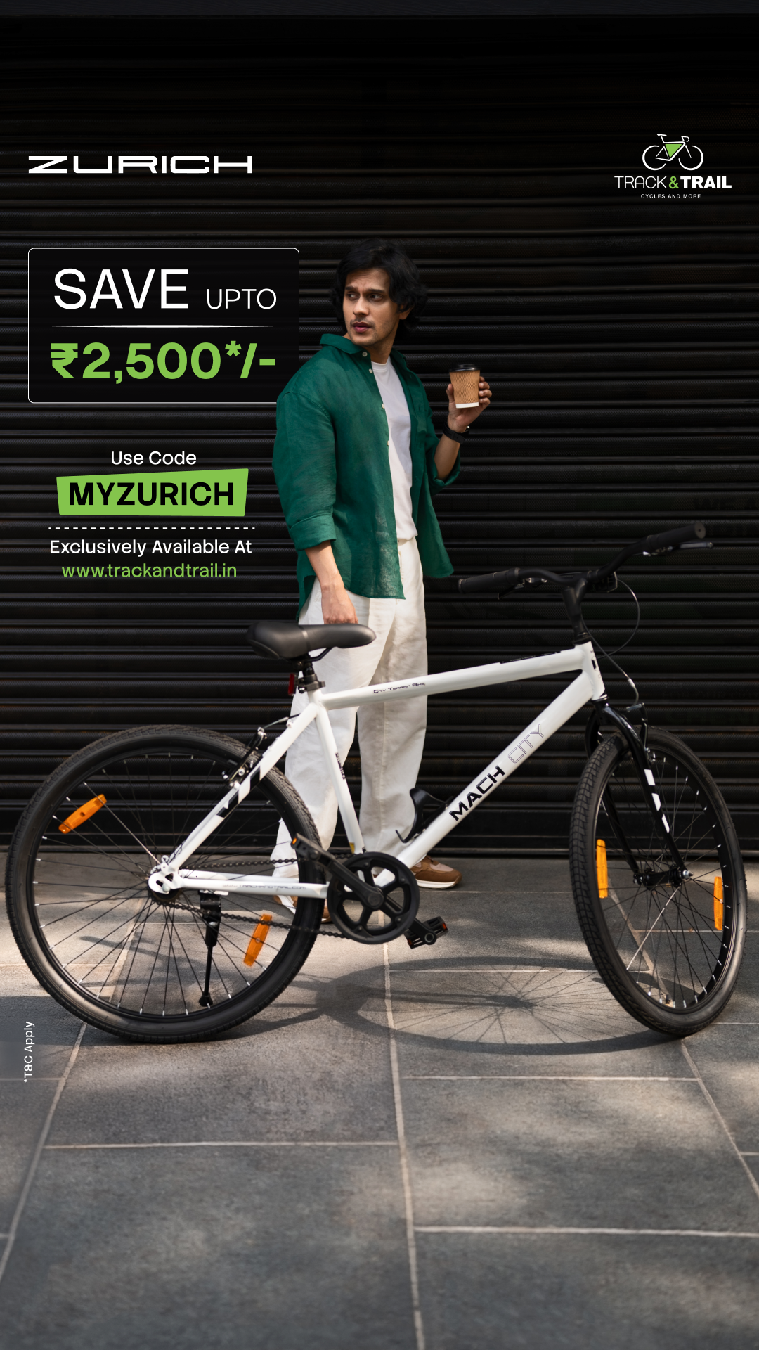Mach City Facebook ad: Buy Zurich for Gents and Save upto ₹2,500.