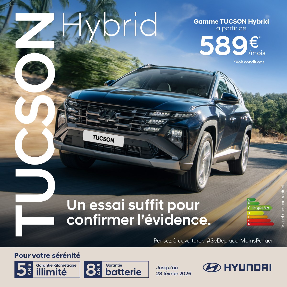 Hyundai Réunion Facebook ad: Demande d’essai Tucson Hybrid