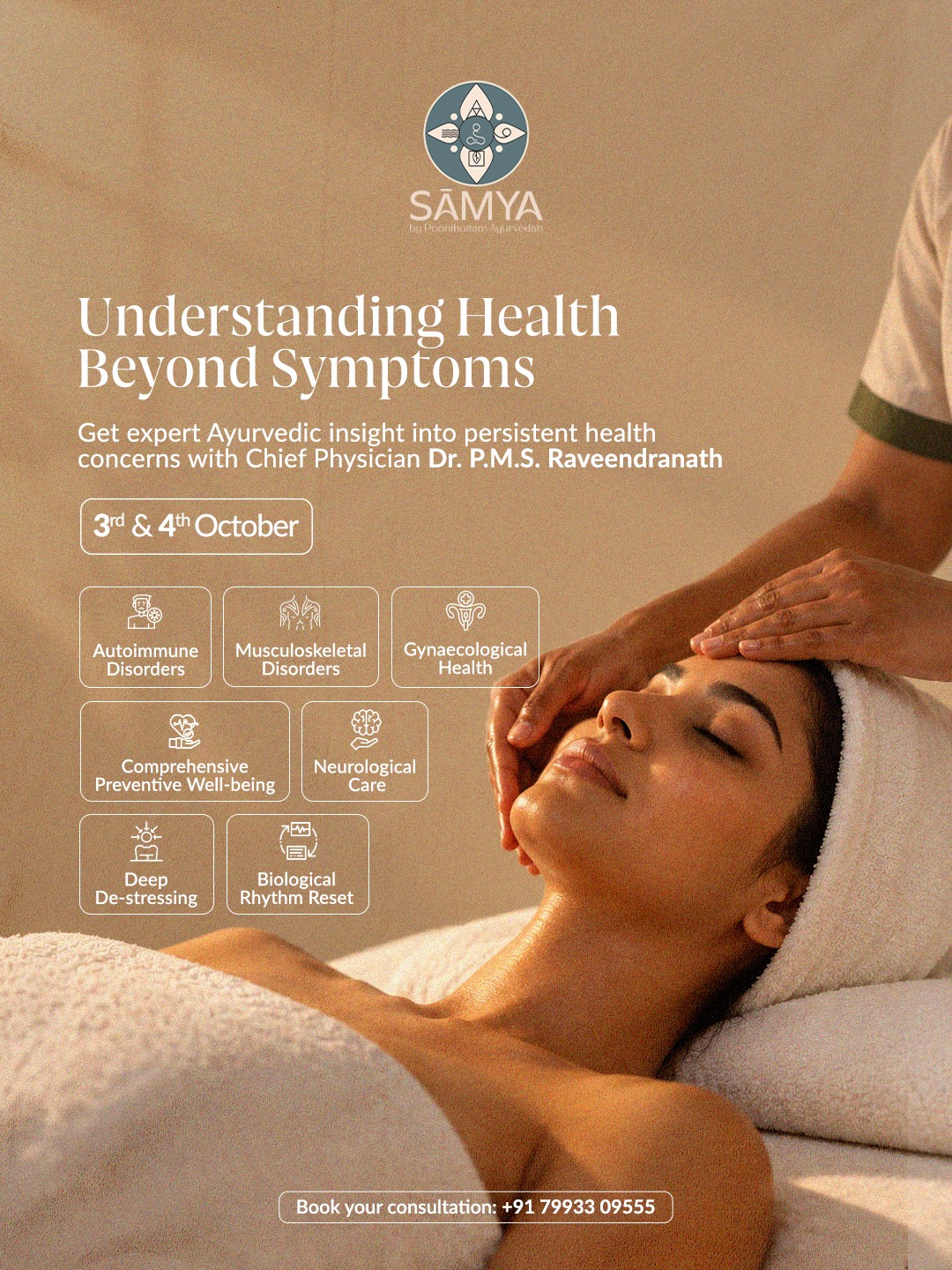 Samya by Poonthottam Ayurvedah Facebook ad: Start Your Healing Journey Today