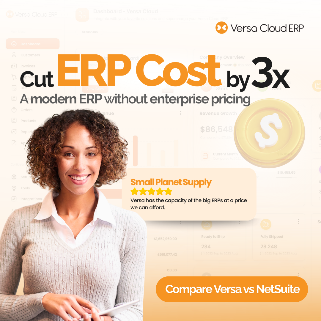 Versa Cloud ERP Facebook ad