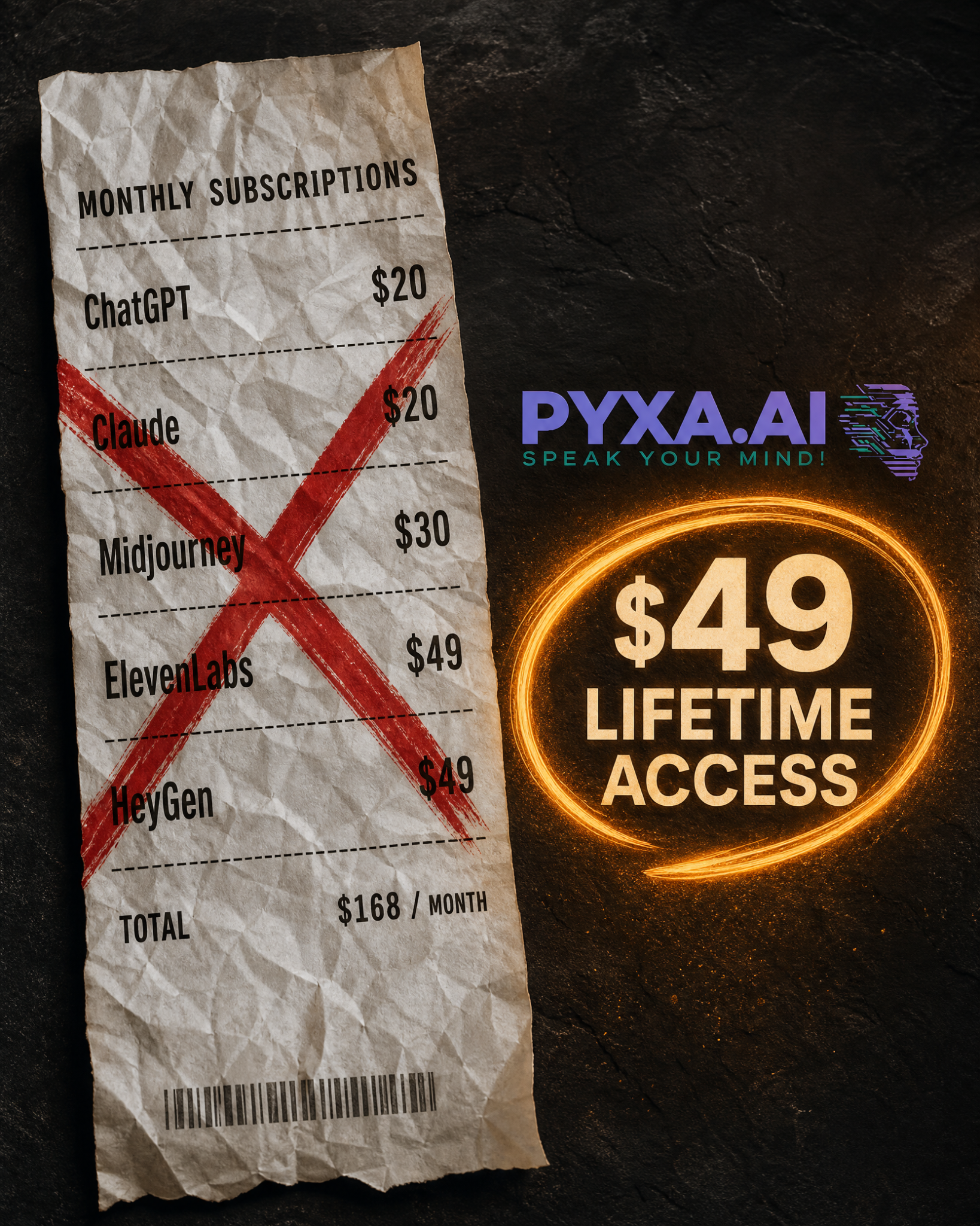 Pyxa AI Facebook ad
