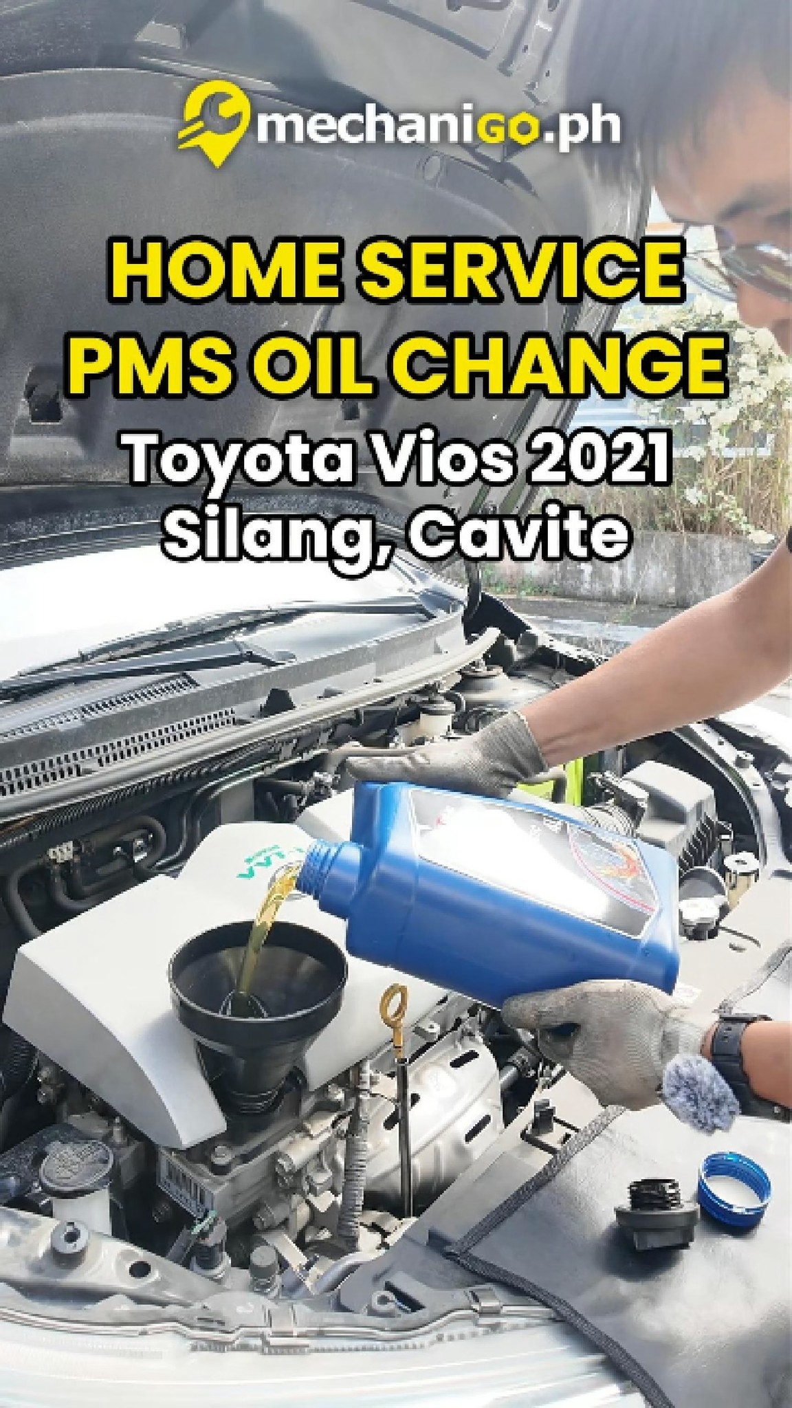 MechaniGo.ph Facebook ad: Home Service PMS for 2021 Toyota Vios in Silang, Cavite |…