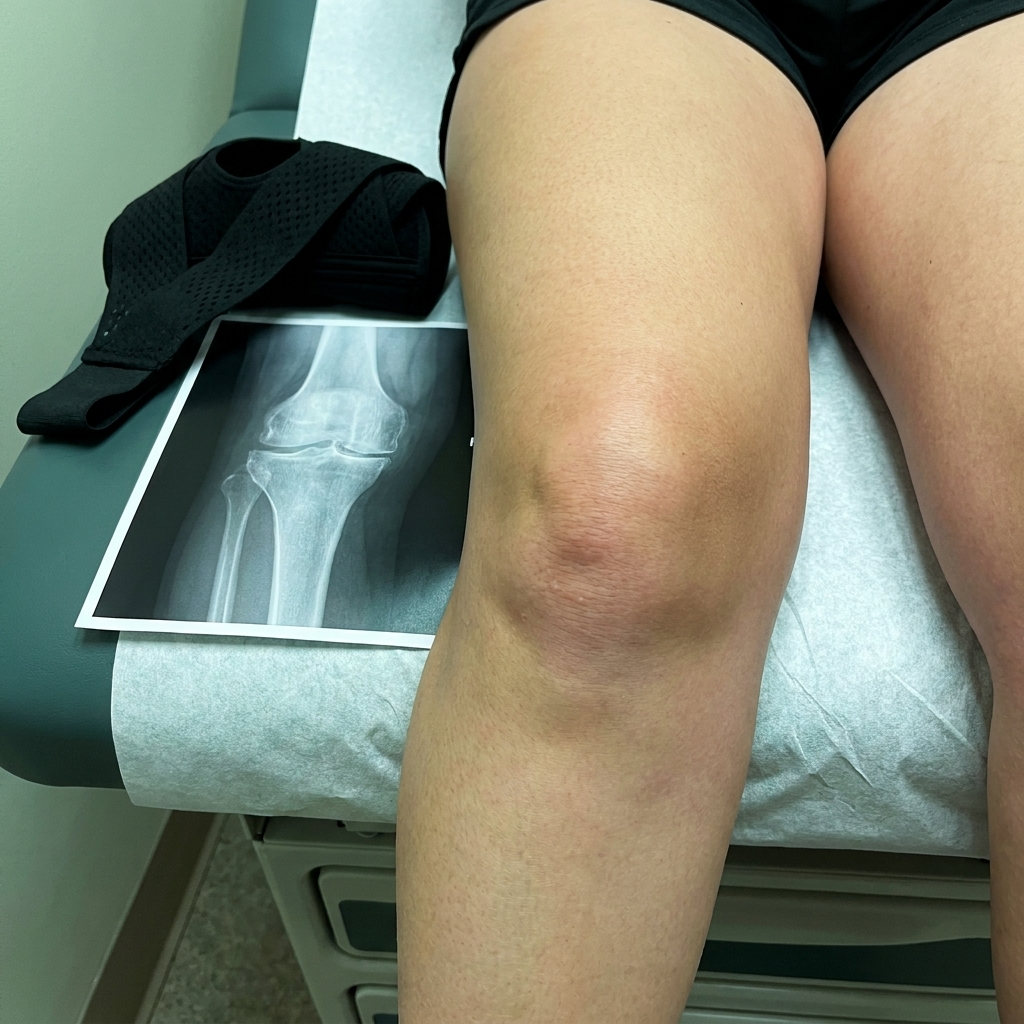 Linda Bourke Facebook ad: Best knee relief I've found